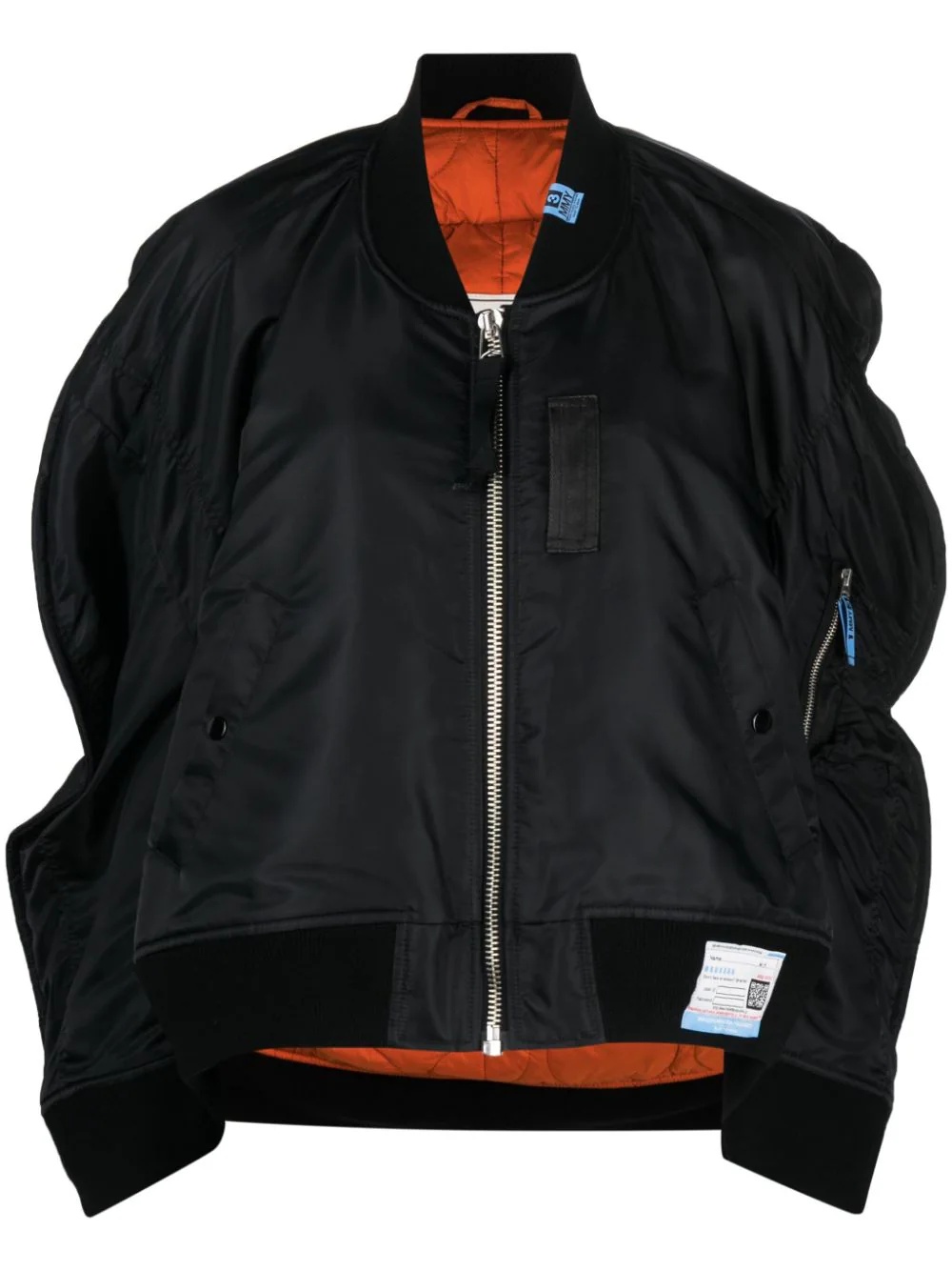 Circle Pattern Heavy Nylon Jacket - 1