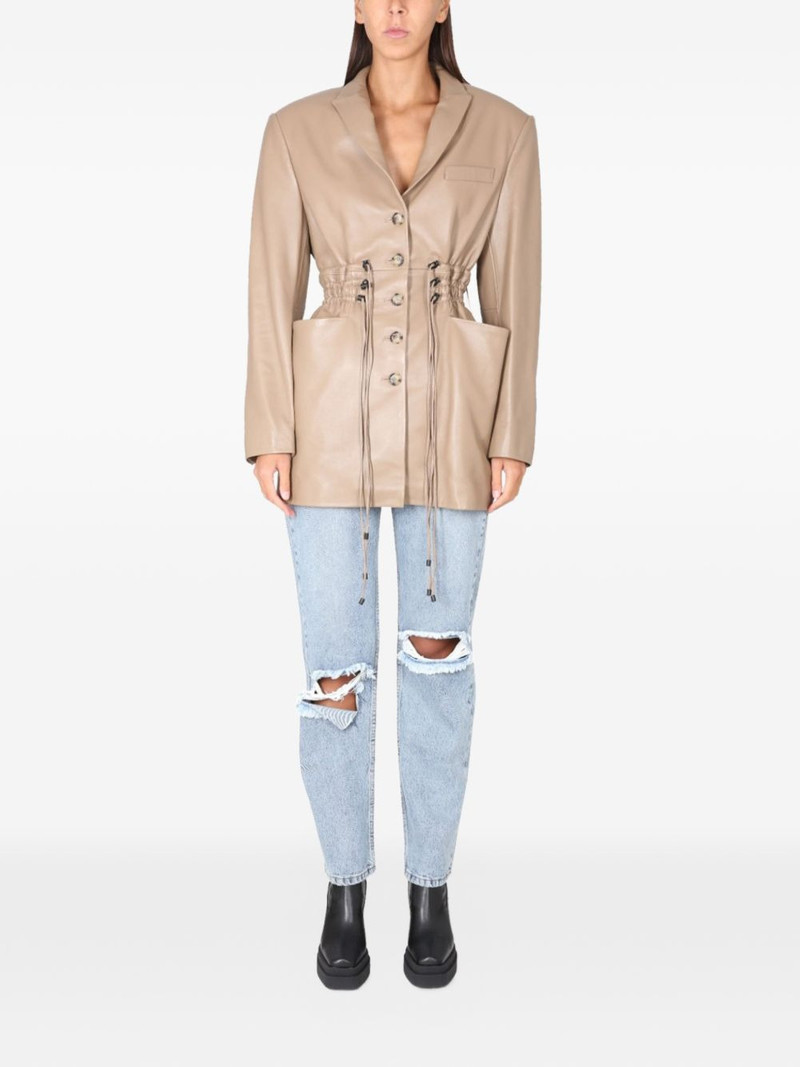 gathered-wait blazer 1