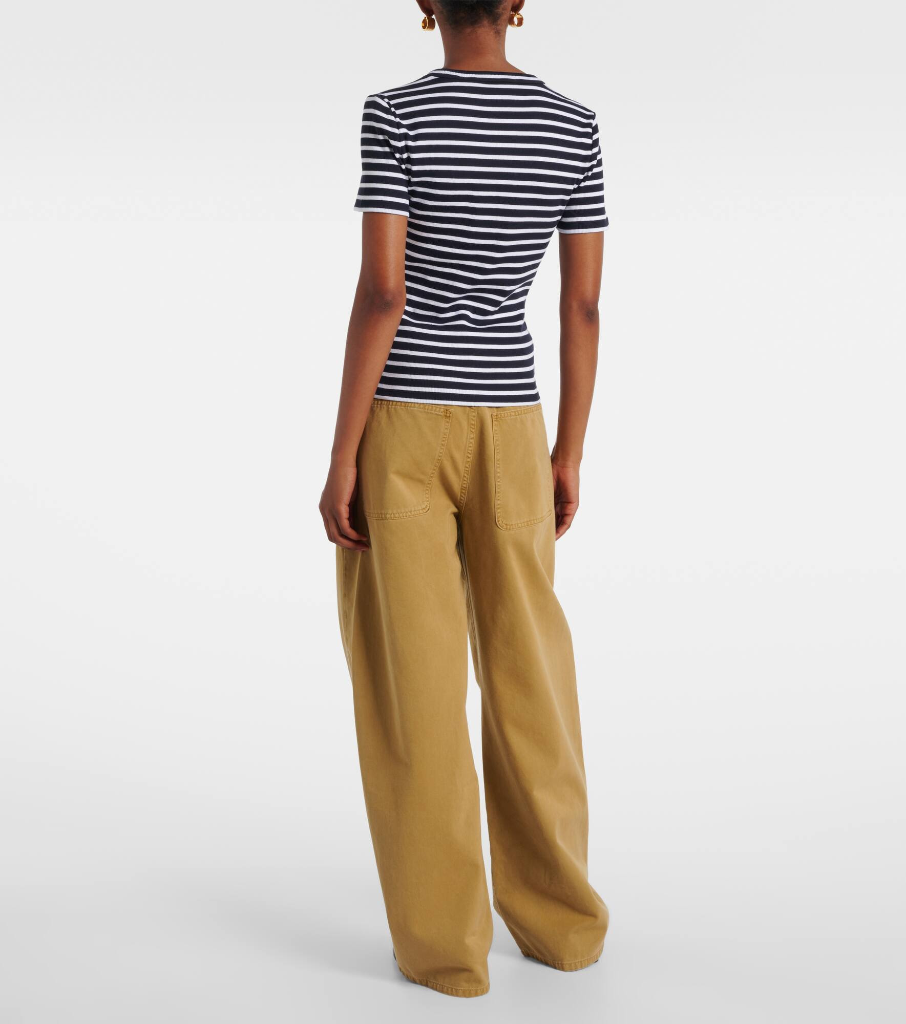 Pruitt striped cotton-blend T-shirt - 3