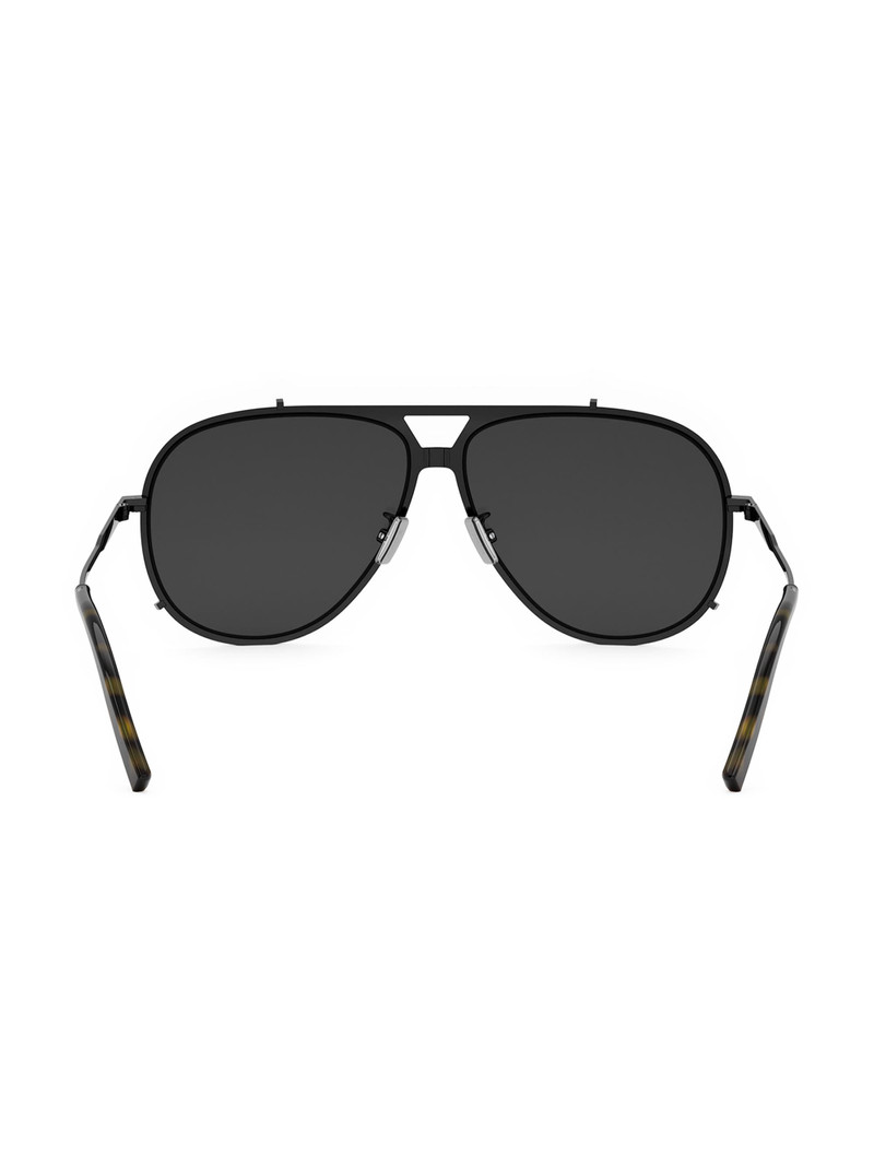 Men's DiorBlackSuit AU 59MM Pilot Sunglasses - Black Black 5
