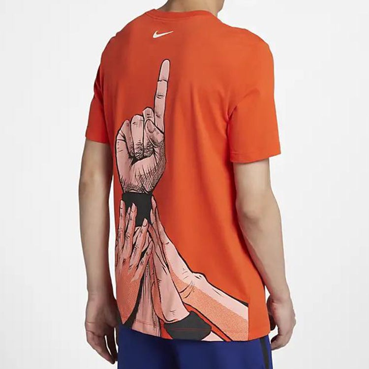 Nike AS Hbl Generic DF GRAPHIC Sports TEE Men Orange CI9080-890 - 4