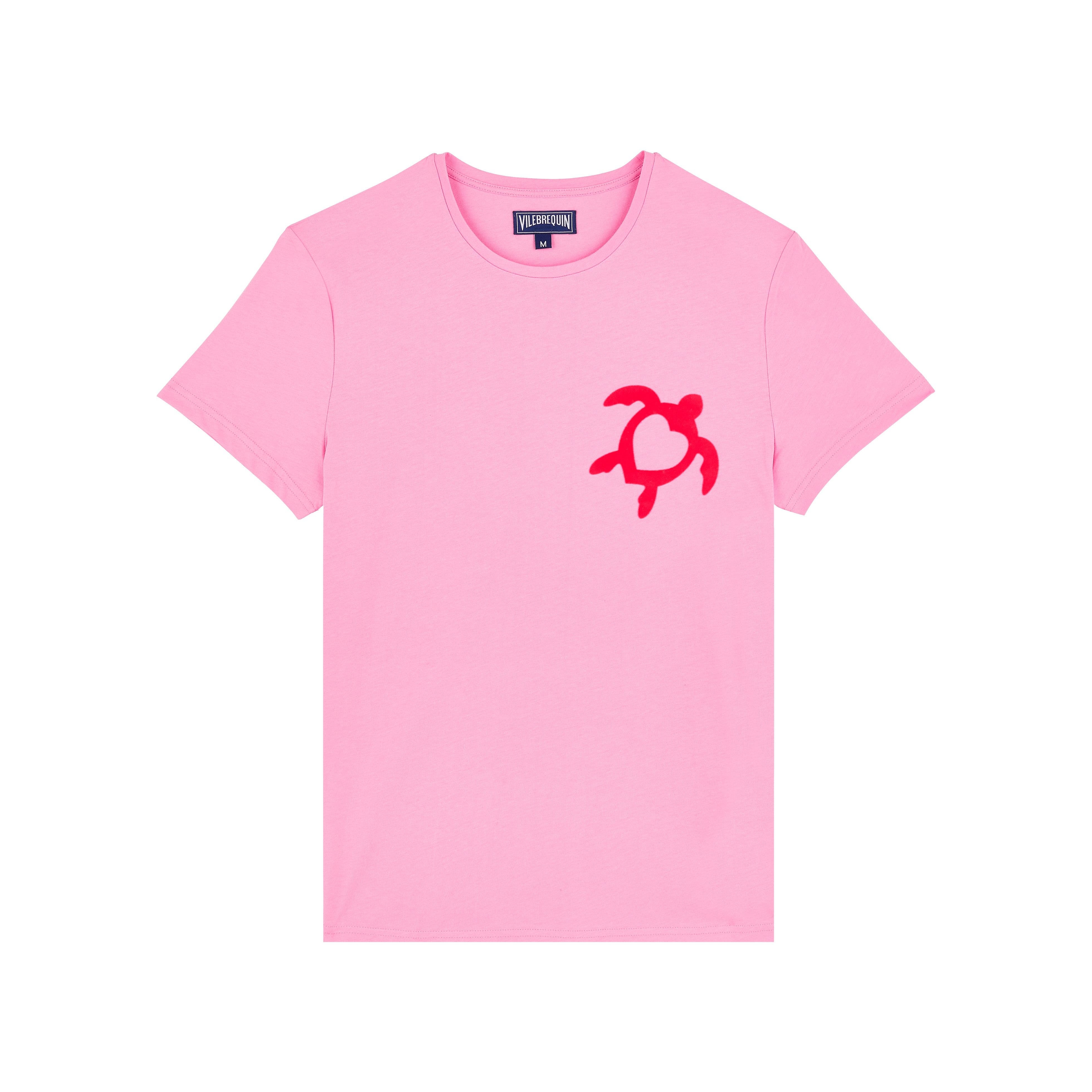 Vilebrequin Unisex Turtle Heart Flocked T-Shirt in Petunia at Nordstrom - 3