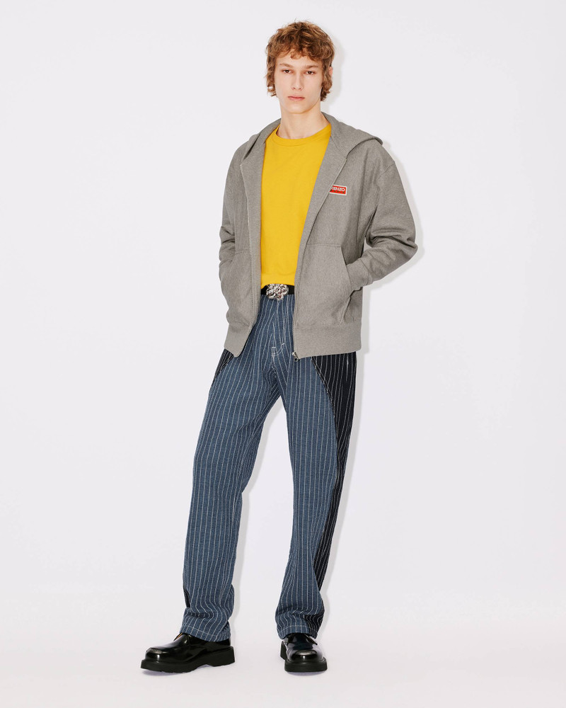 Loose patchwork jeans 9