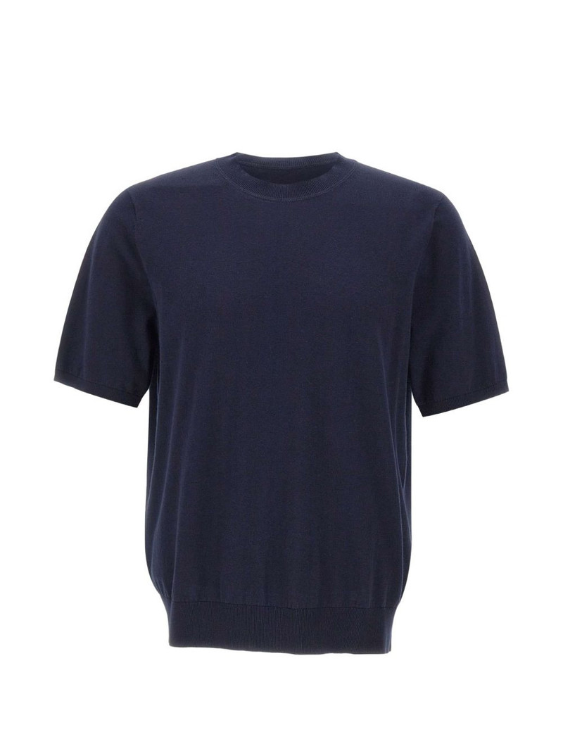 short-sleeve embroidered sweater 1