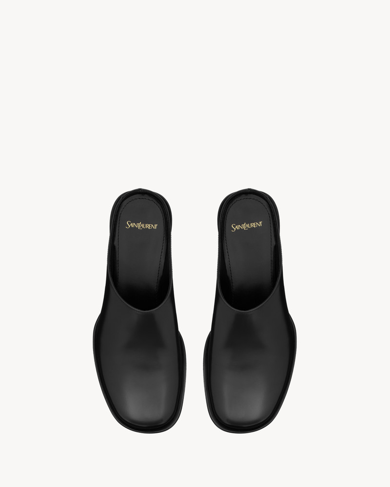 SAINT LAURENT ANGUS MULES IN SMOOTH LEATHER outlook