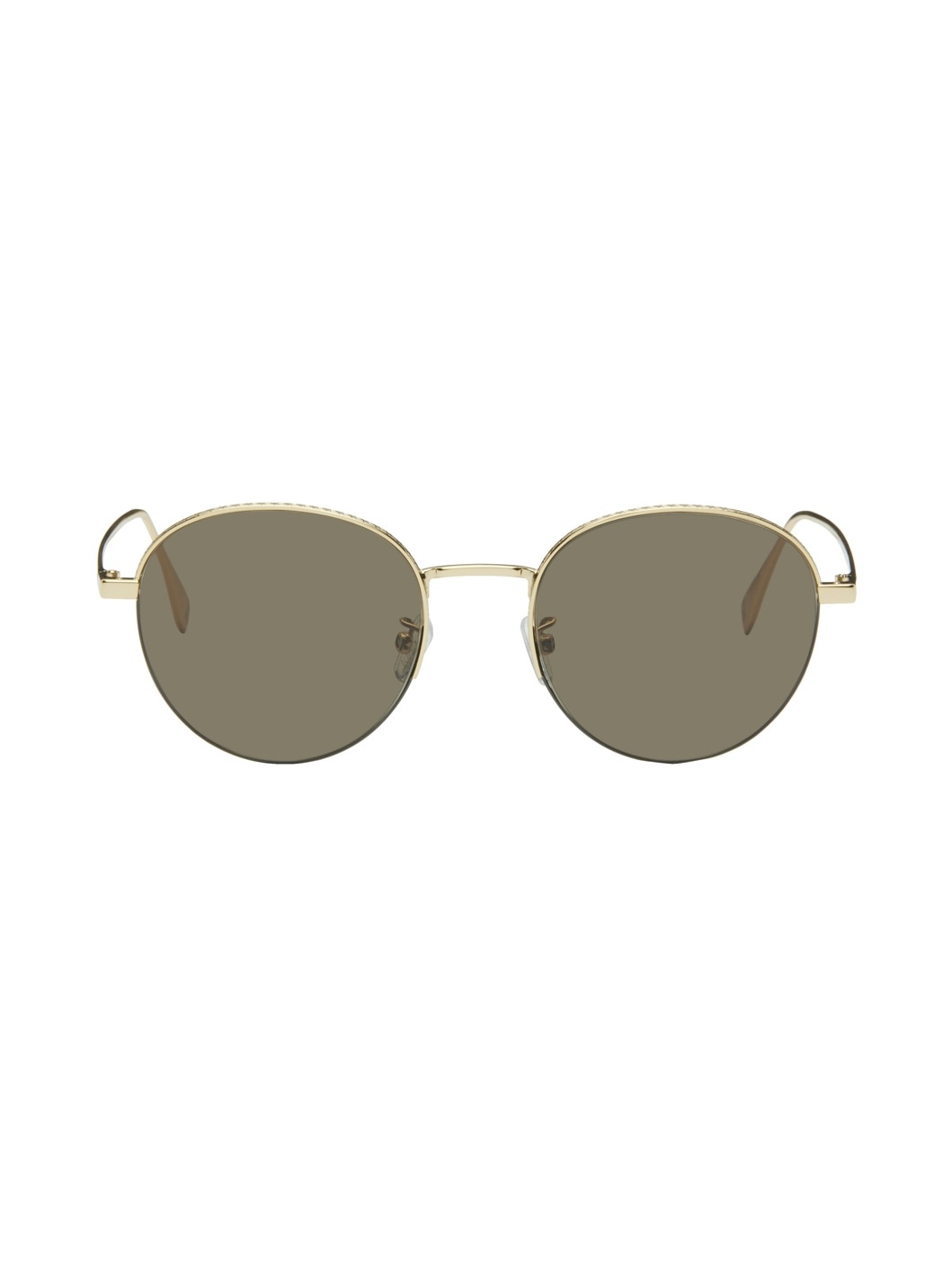 Gold 'Fendi Travel' Sunglasses - 1