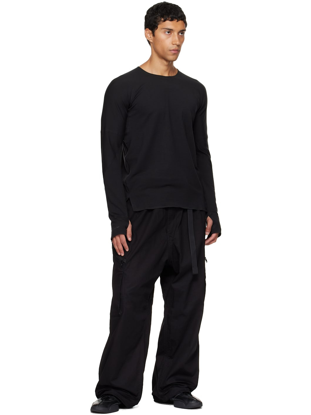 Gray Running Long Sleeve T-shirt - 4