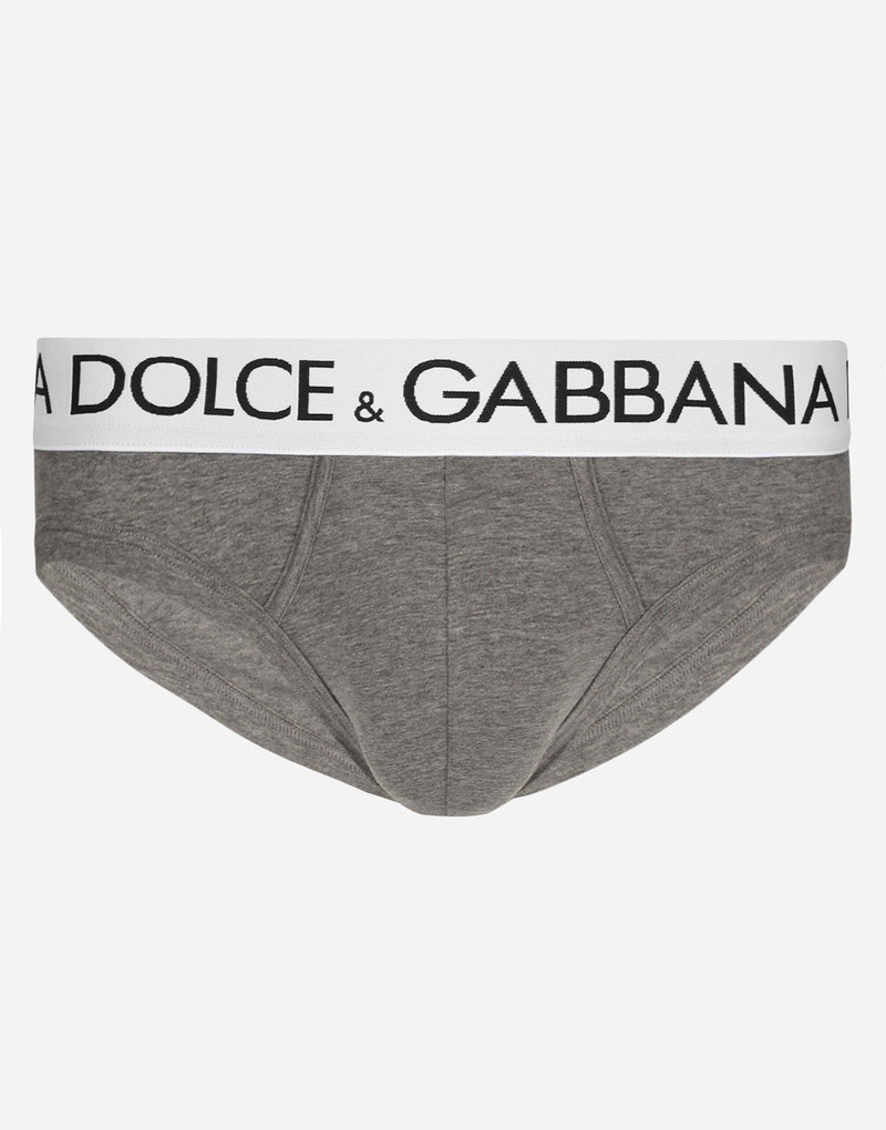 Mid-rise briefs in two-way stretch cotton jersey 1