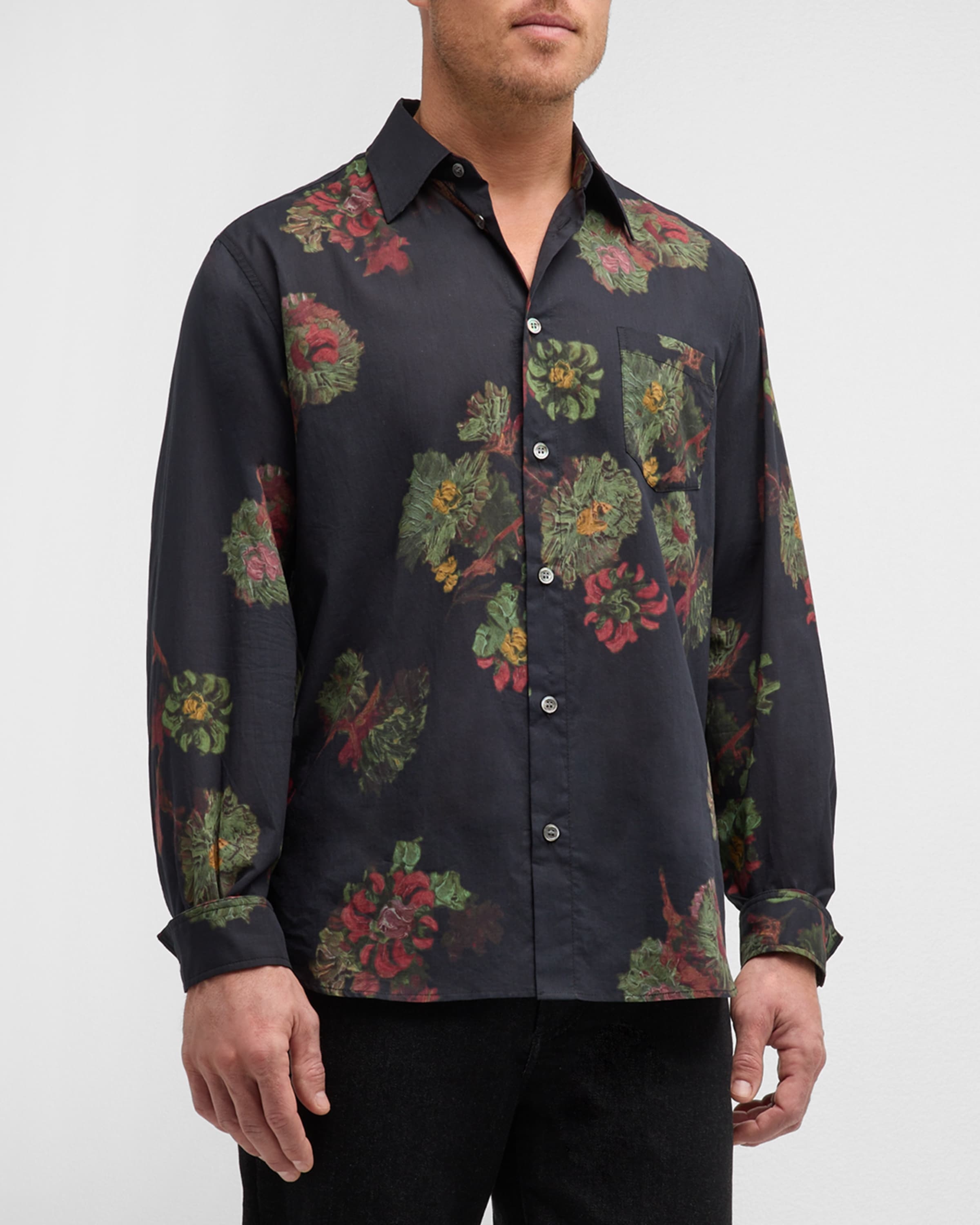 Men's Cloak Forest Floral Button-Down Shirt - 2