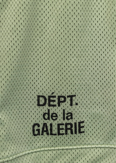 GALLERY DEPT. Gallery Dept French Logo Green Mesh Shorts outlook