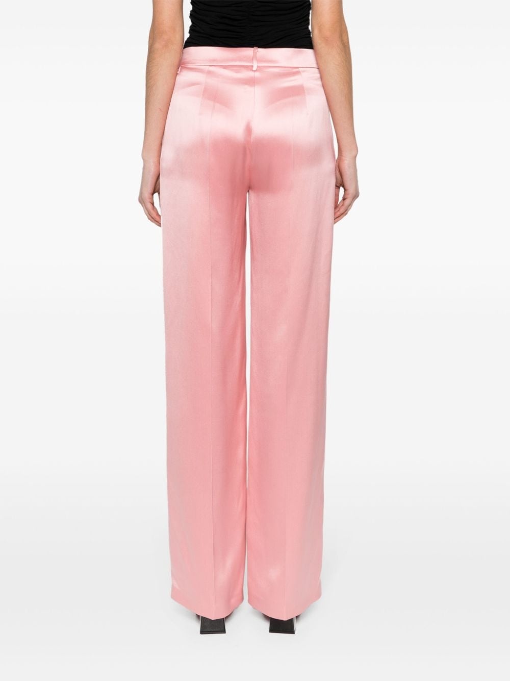 high-waist wide-leg trousers - 4
