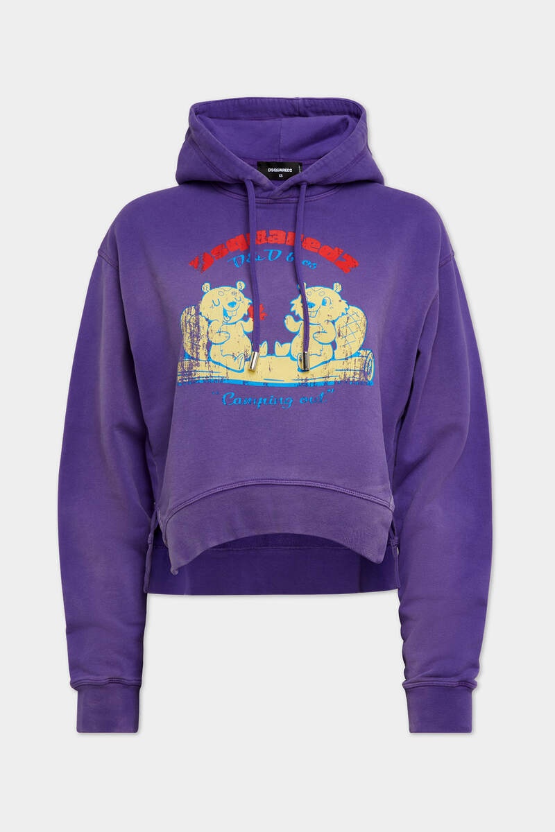 ROUND RIB HOODIE SWEATSHIRT - 1