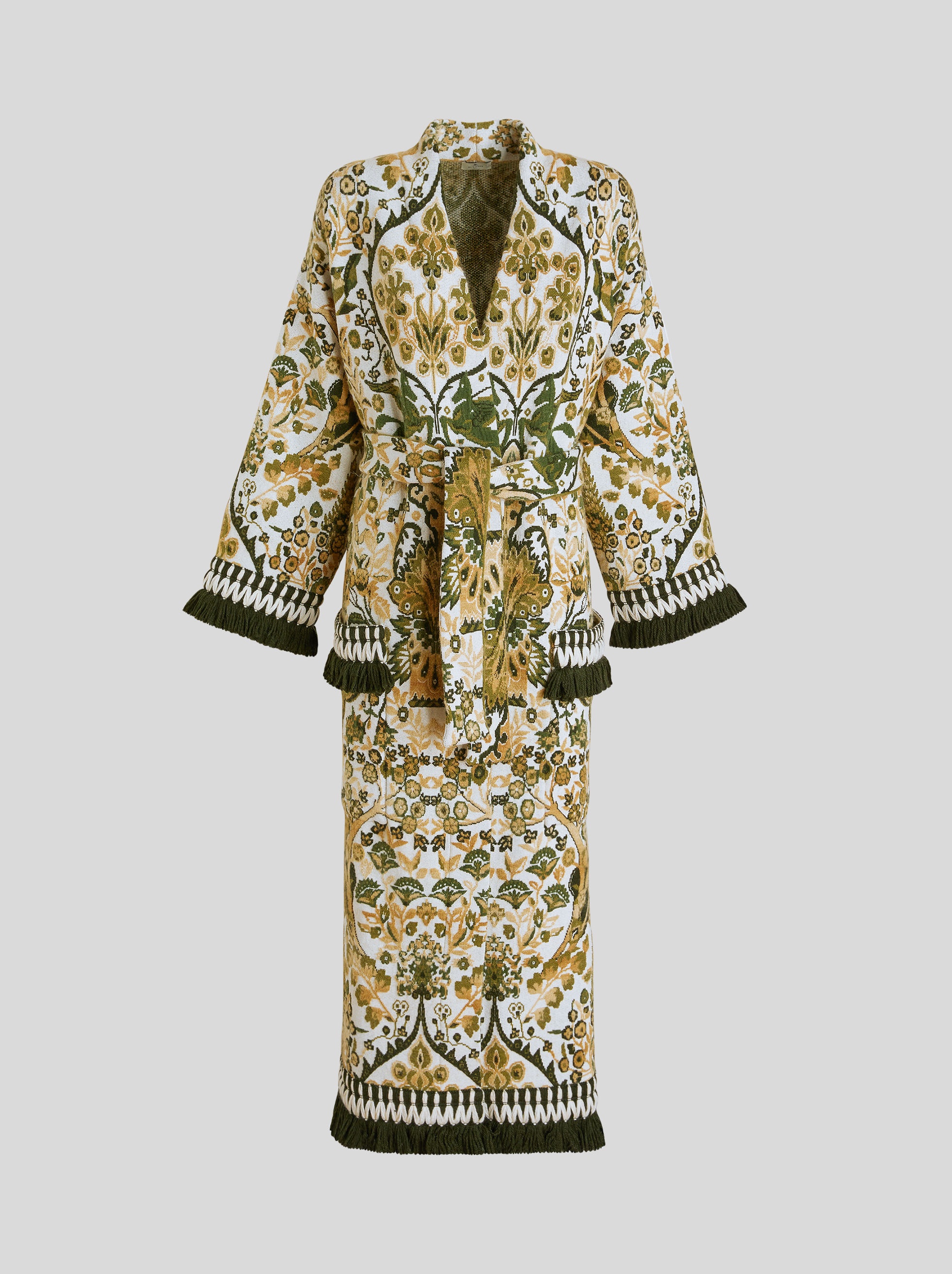 JACQUARD JERSEY COAT - 1