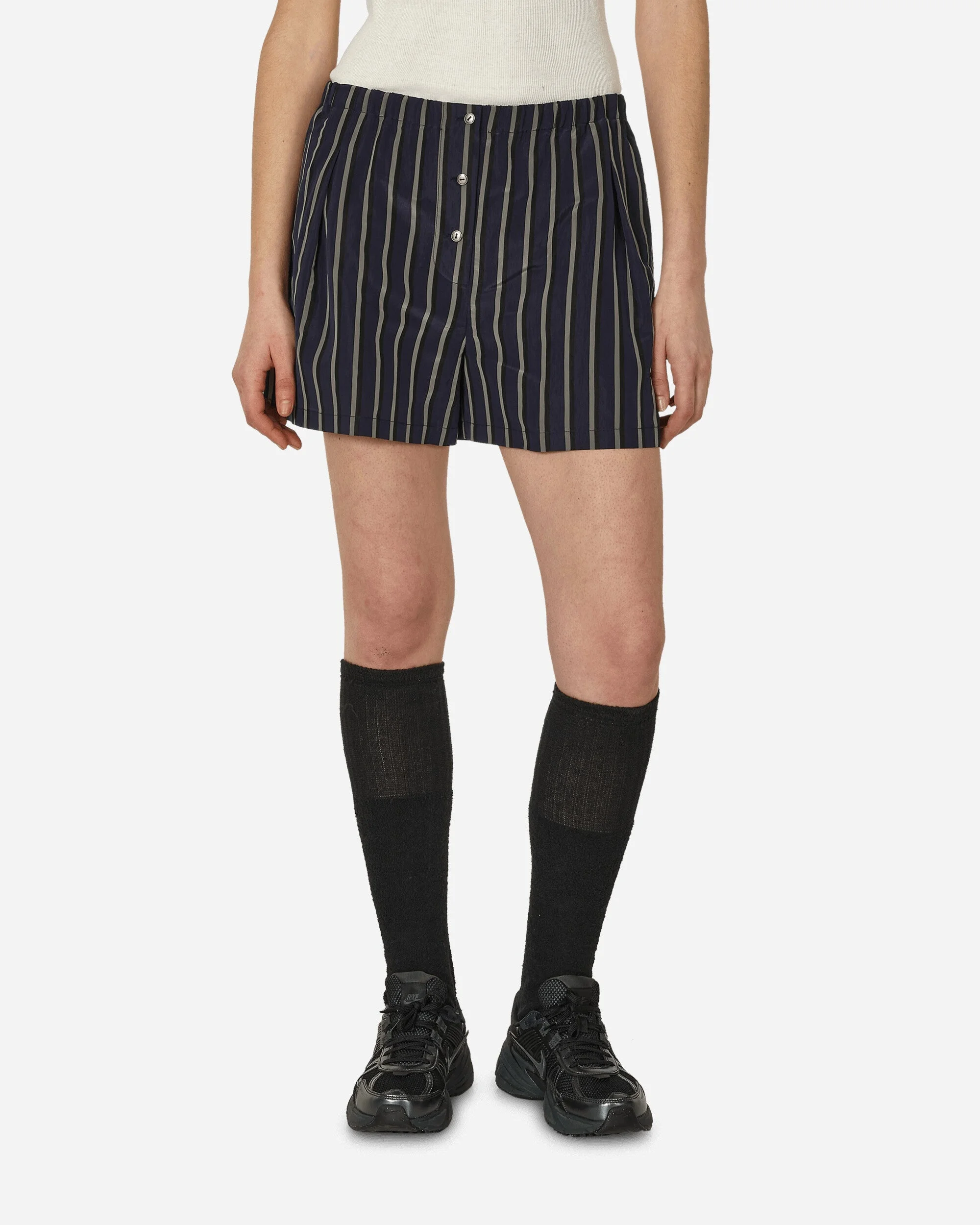 Stripe Boxer Shorts Navy - 1