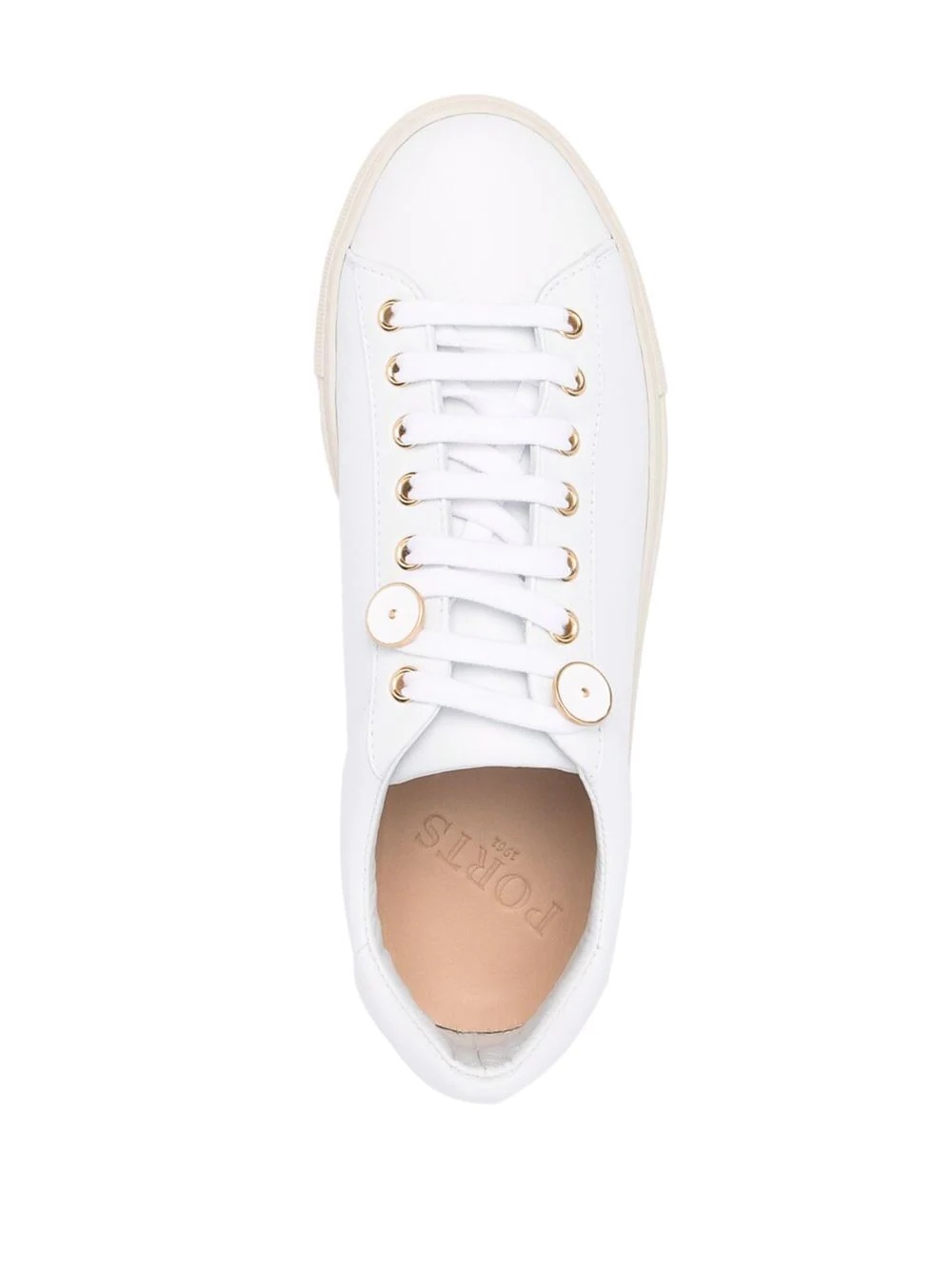 low-top flatform sneakers - 4