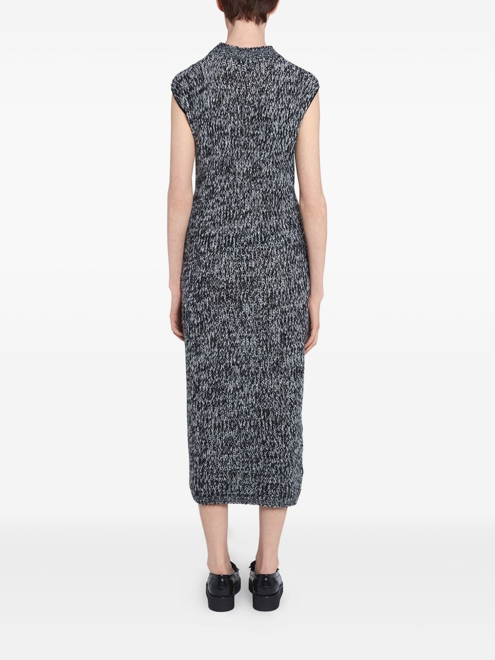 lace-insert dress - 3