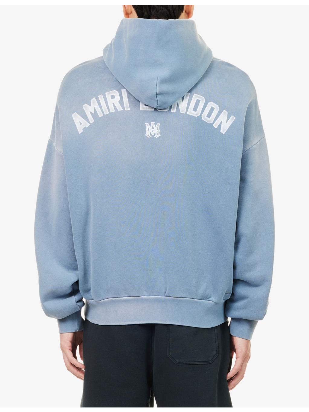 London Text-Print Cotton-Jersey Hoody - 4