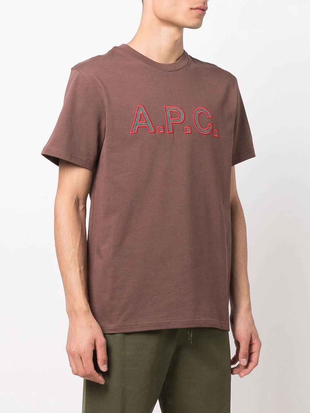 embroidered logo T-shirt - 3