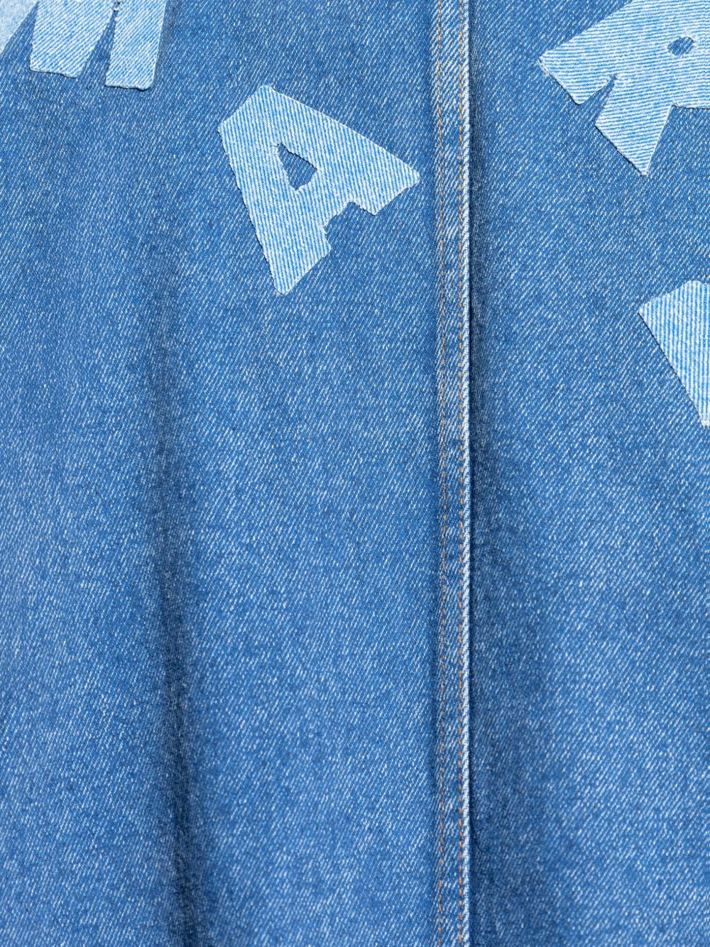 DENIM LOGO-PRINT JACKET - 3