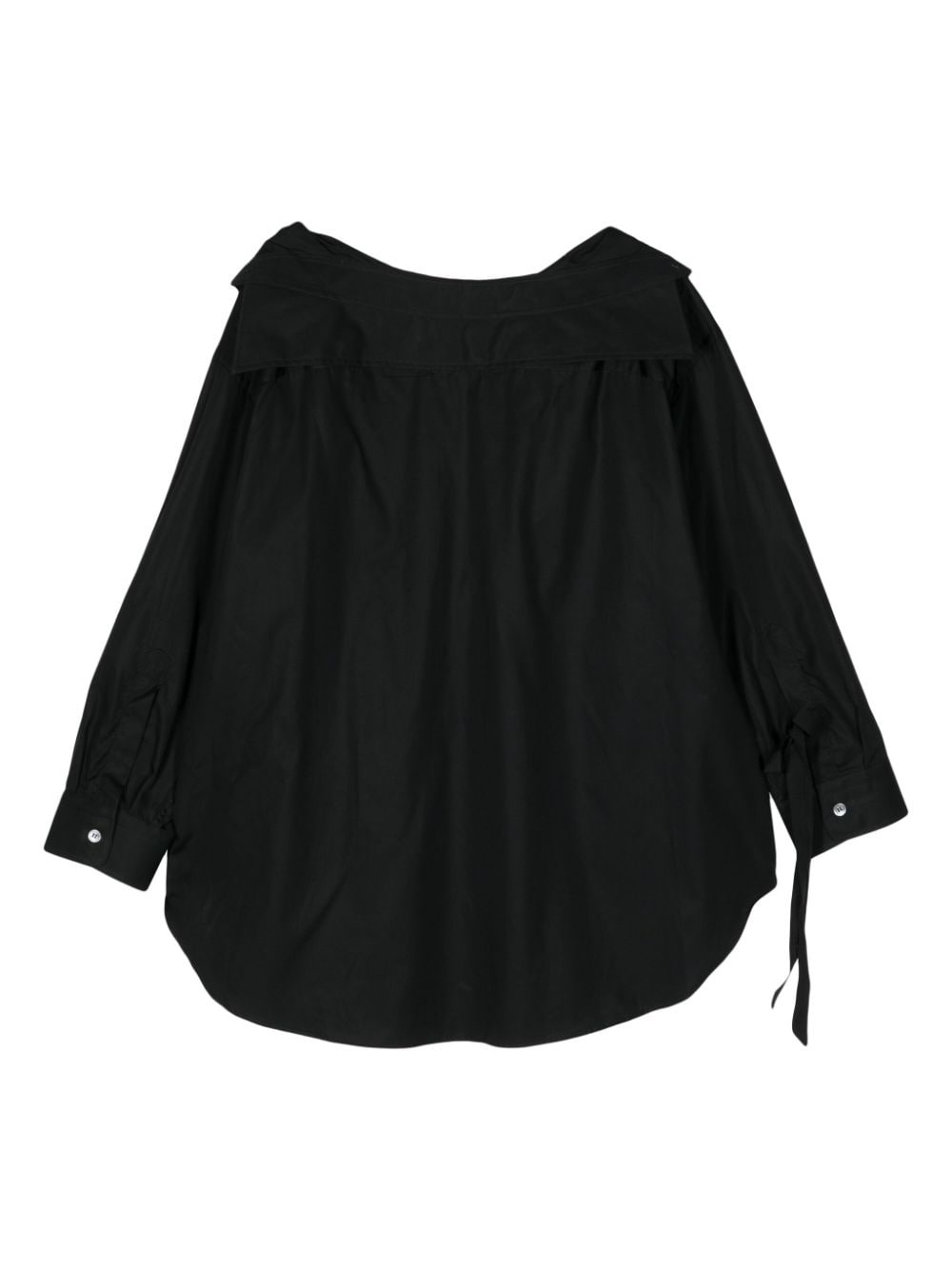 draped cotton shirt - 2