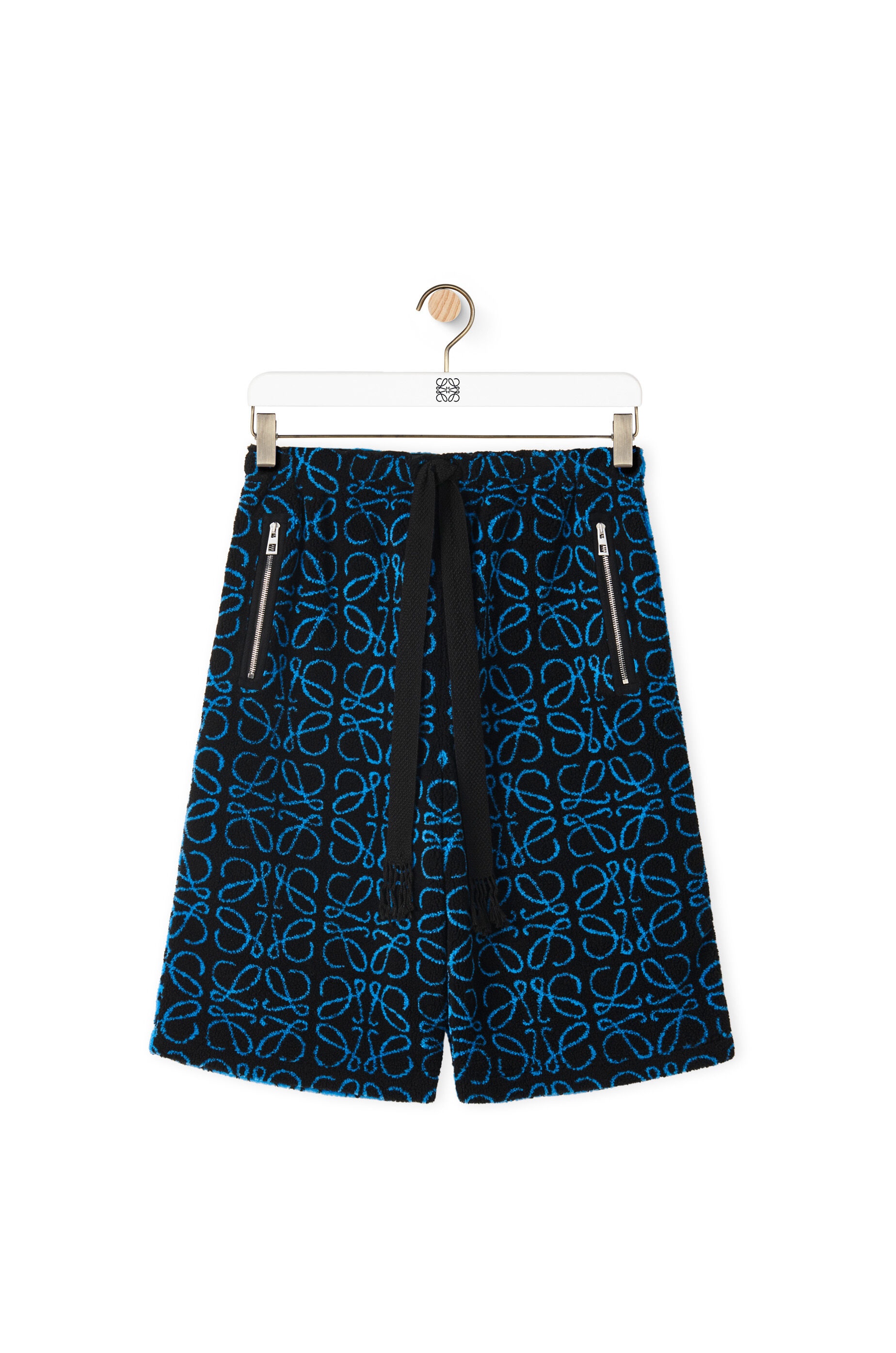 Anagram jacquard fleece shorts - 1