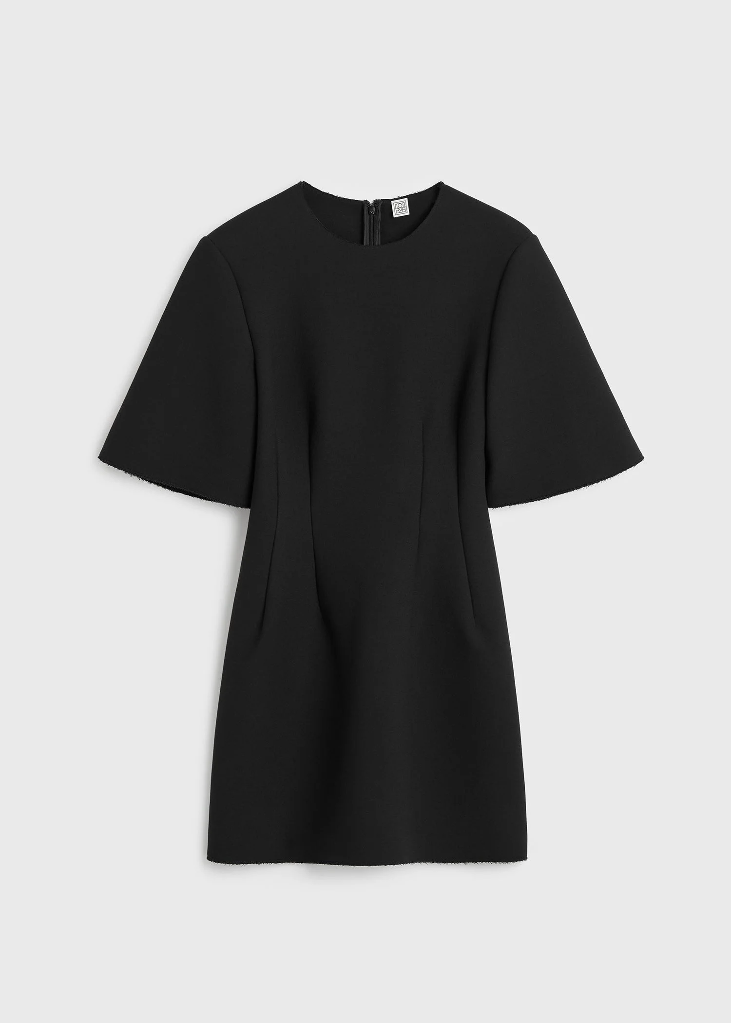 Sculptural short dress black - 1