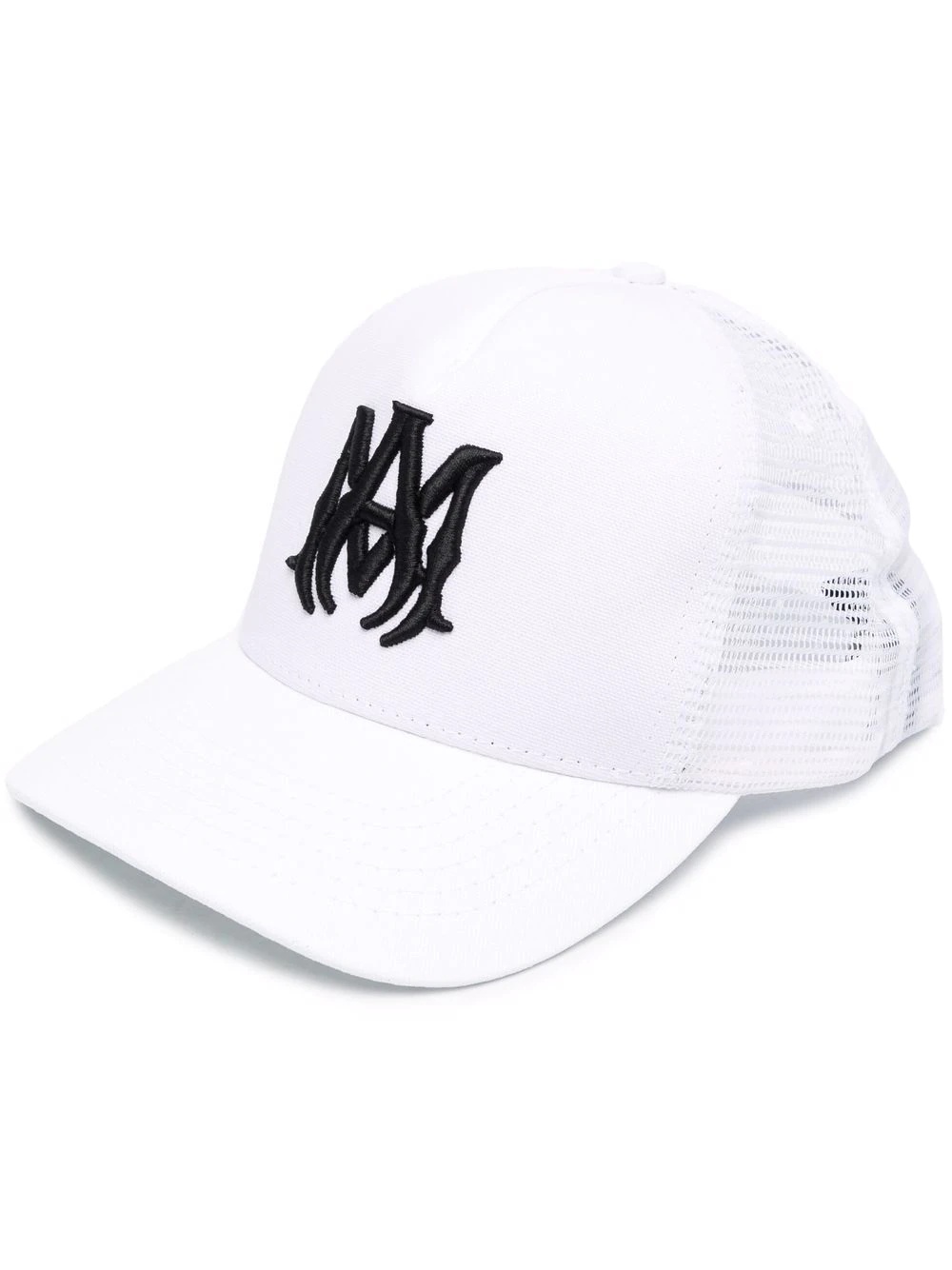 embroidered-logo mesh-panel cap - 1