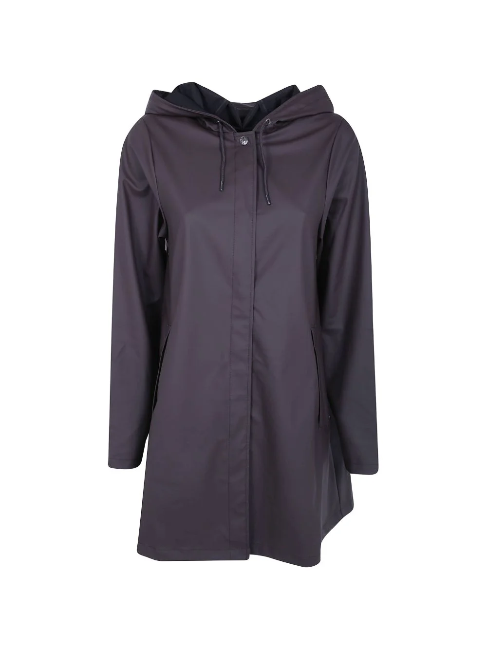 hooded pleat-detail jacket - 1