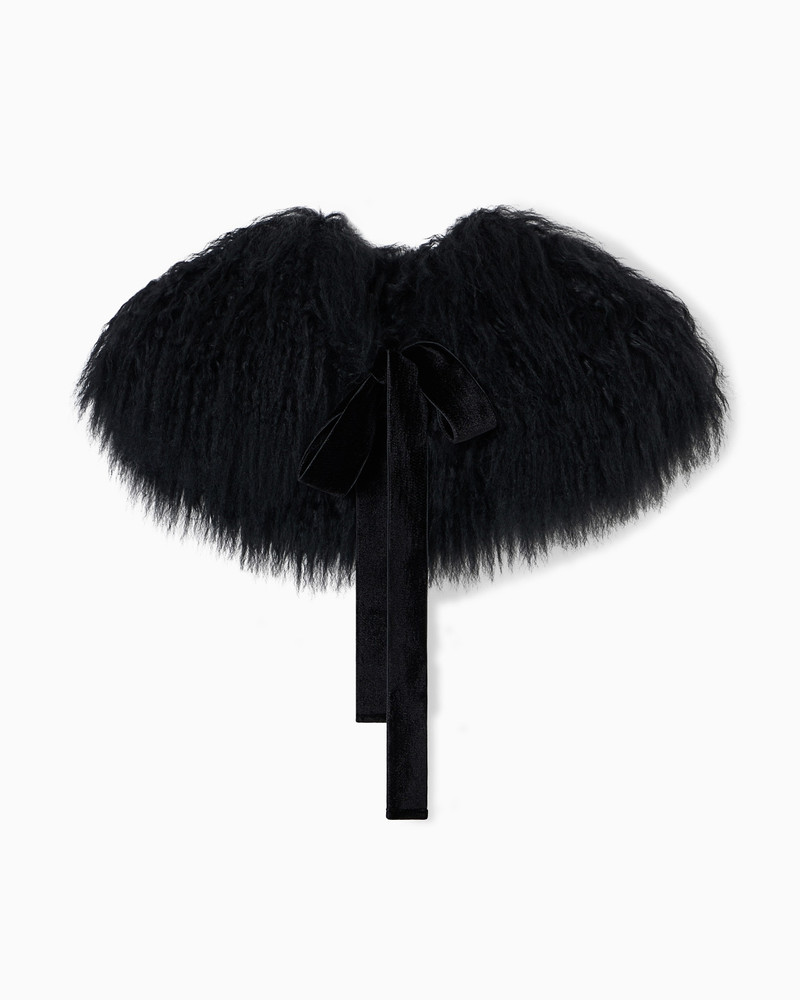 CURLY MONGOLIAN LAMB FUR COLLAR 1