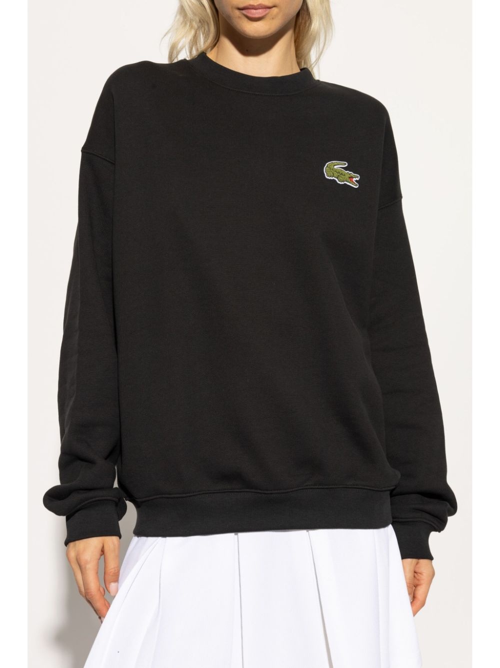 badge fleece sweatshirt - 2