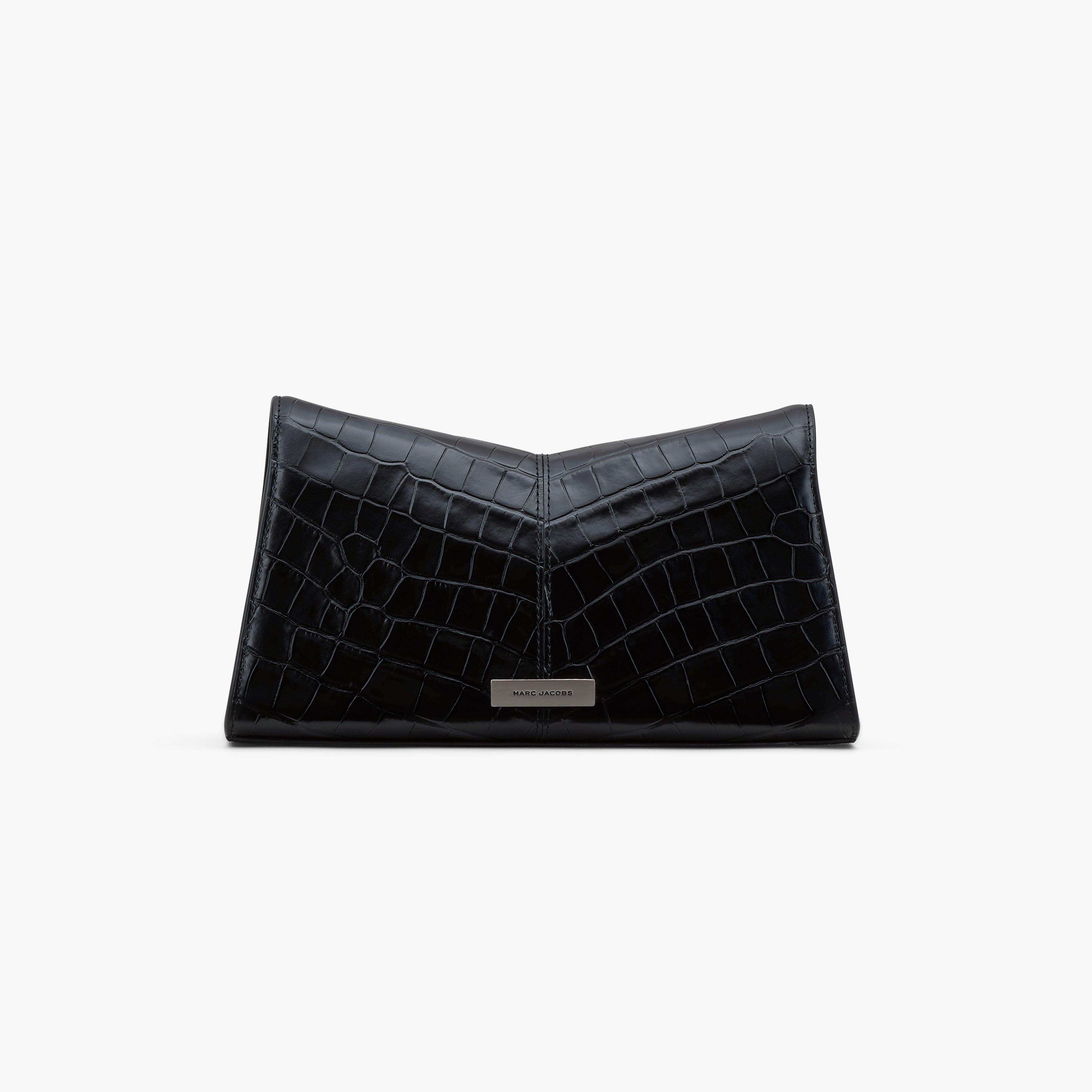 THE CROC-EMBOSSED ST. MARC CONVERTIBLE CLUTCH - 4