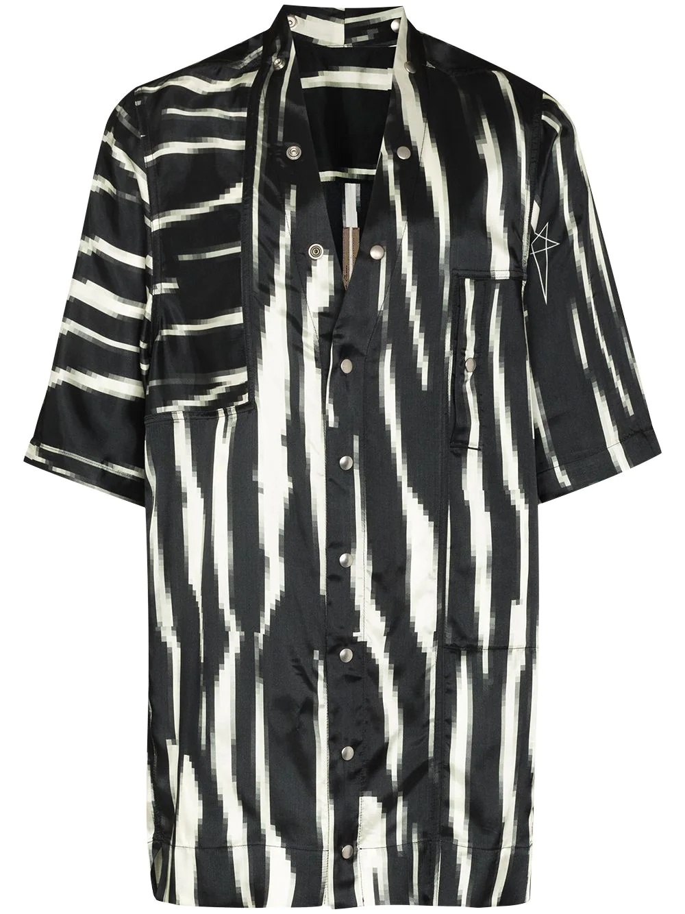 Faun pixelated zebra print shirt - 1