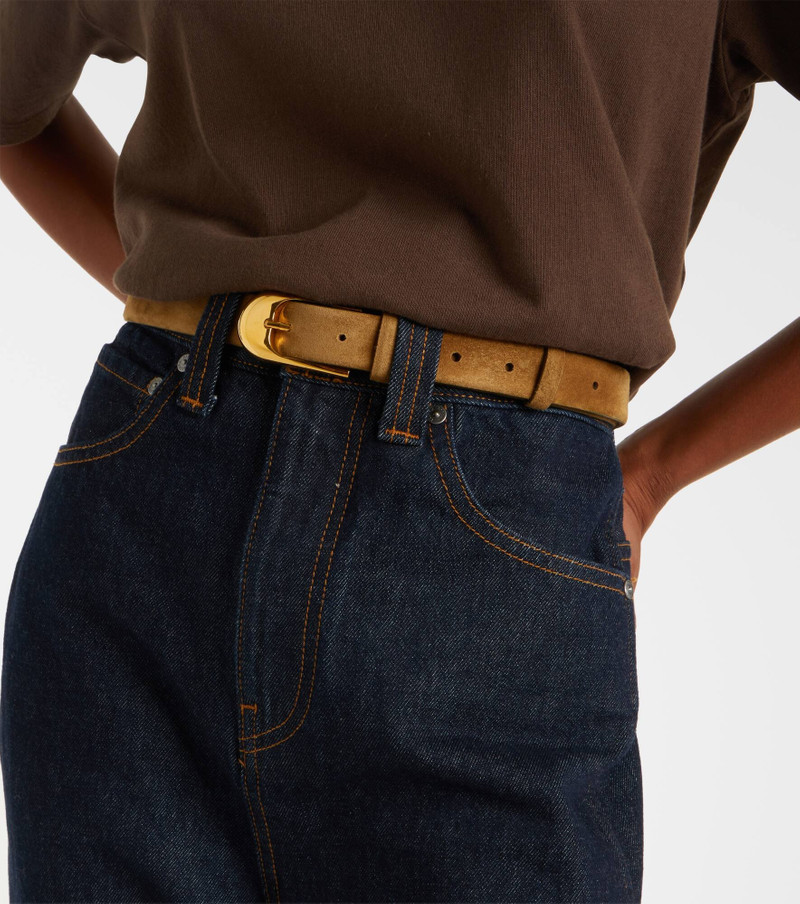 KHAITE Dome suede belt outlook