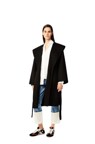 Loewe Hooded coat in wool and cashemere outlook