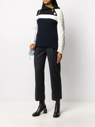 Ports 1961 contrast knit button detail jumper outlook