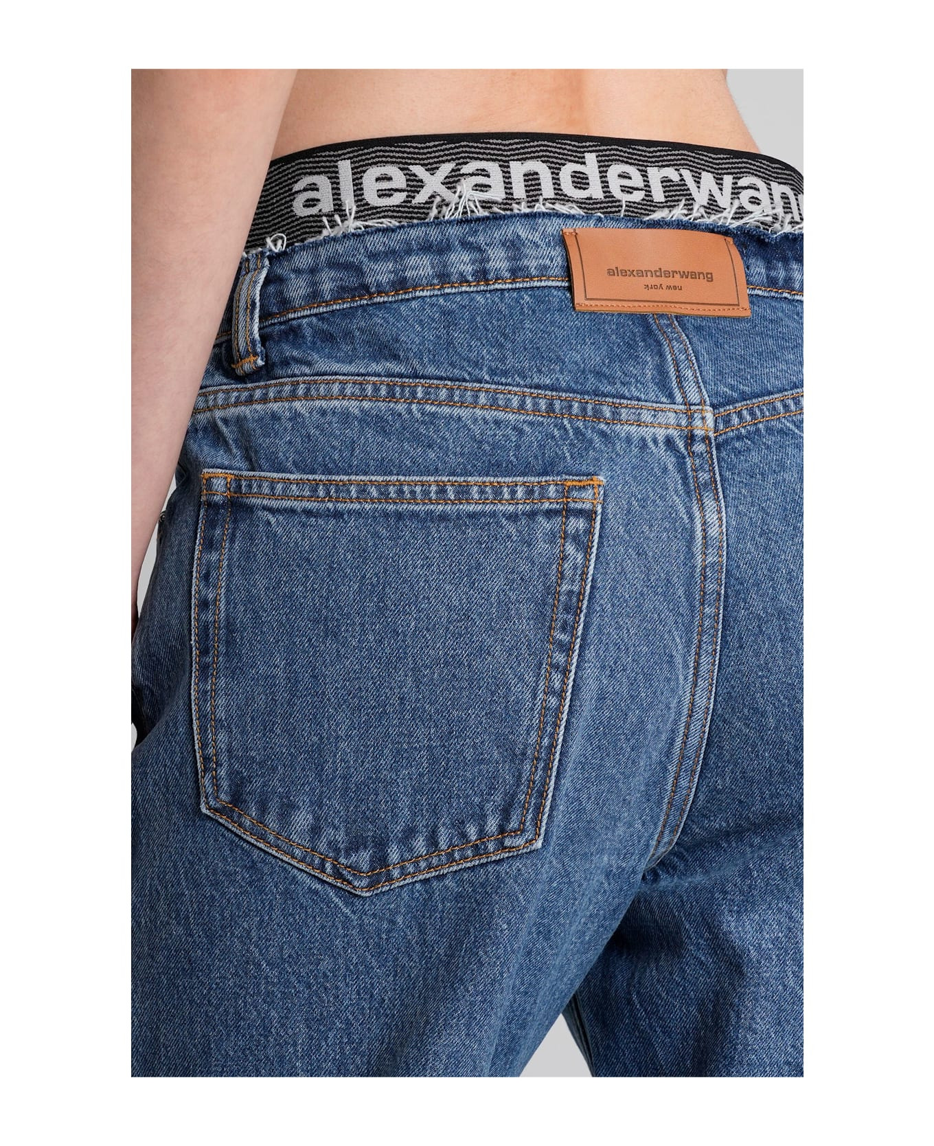 Jeans In Blue Cotton - 5