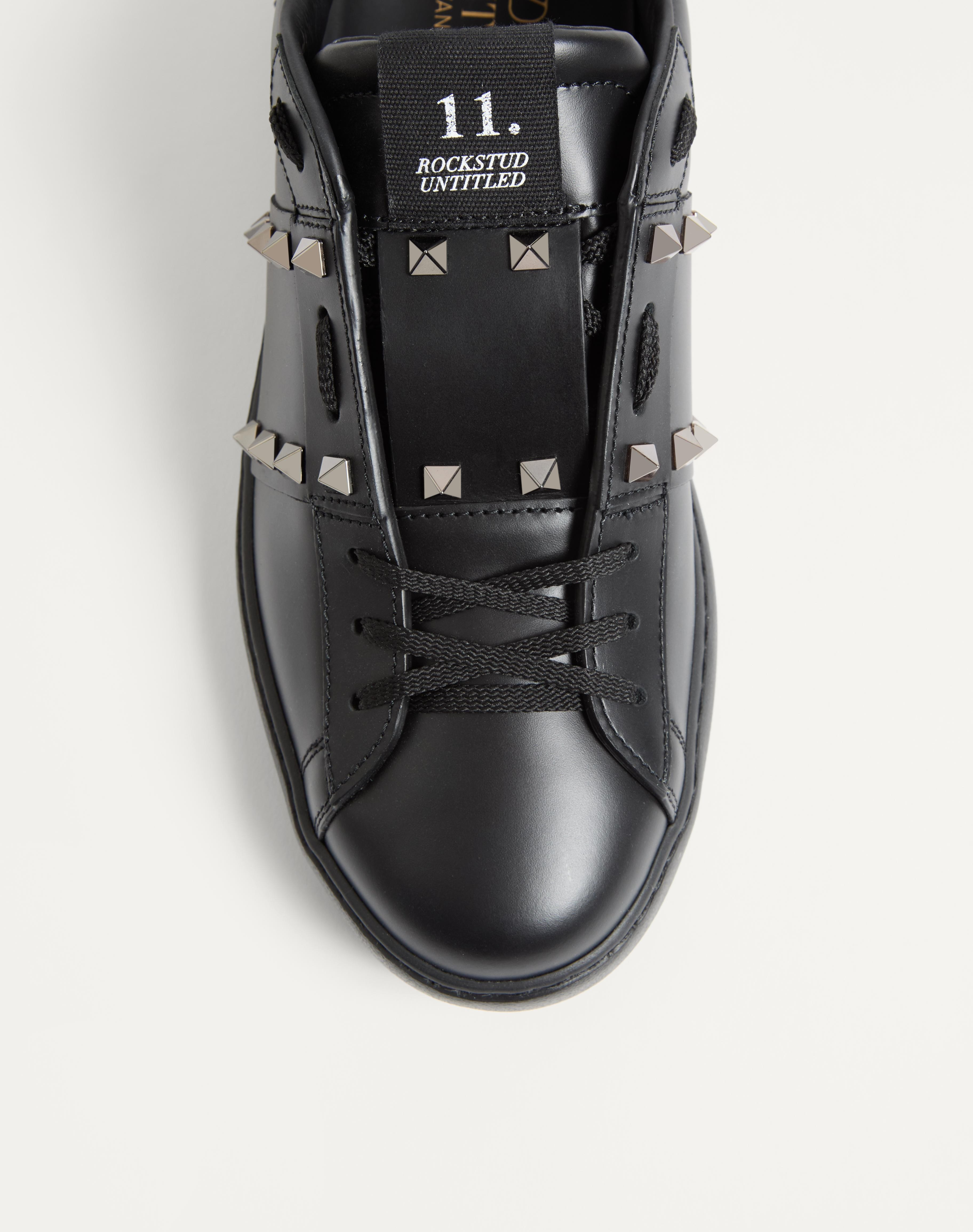 ROCKSTUD UNTITLED SNEAKER IN CALFSKIN LEATHER - 7