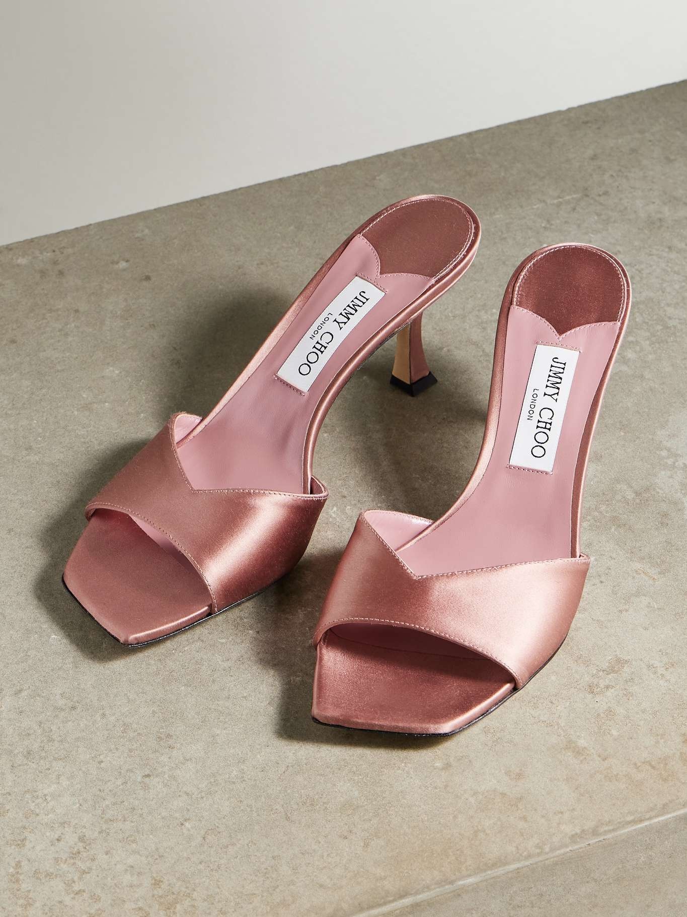 Skye 70mm satin mules - 5