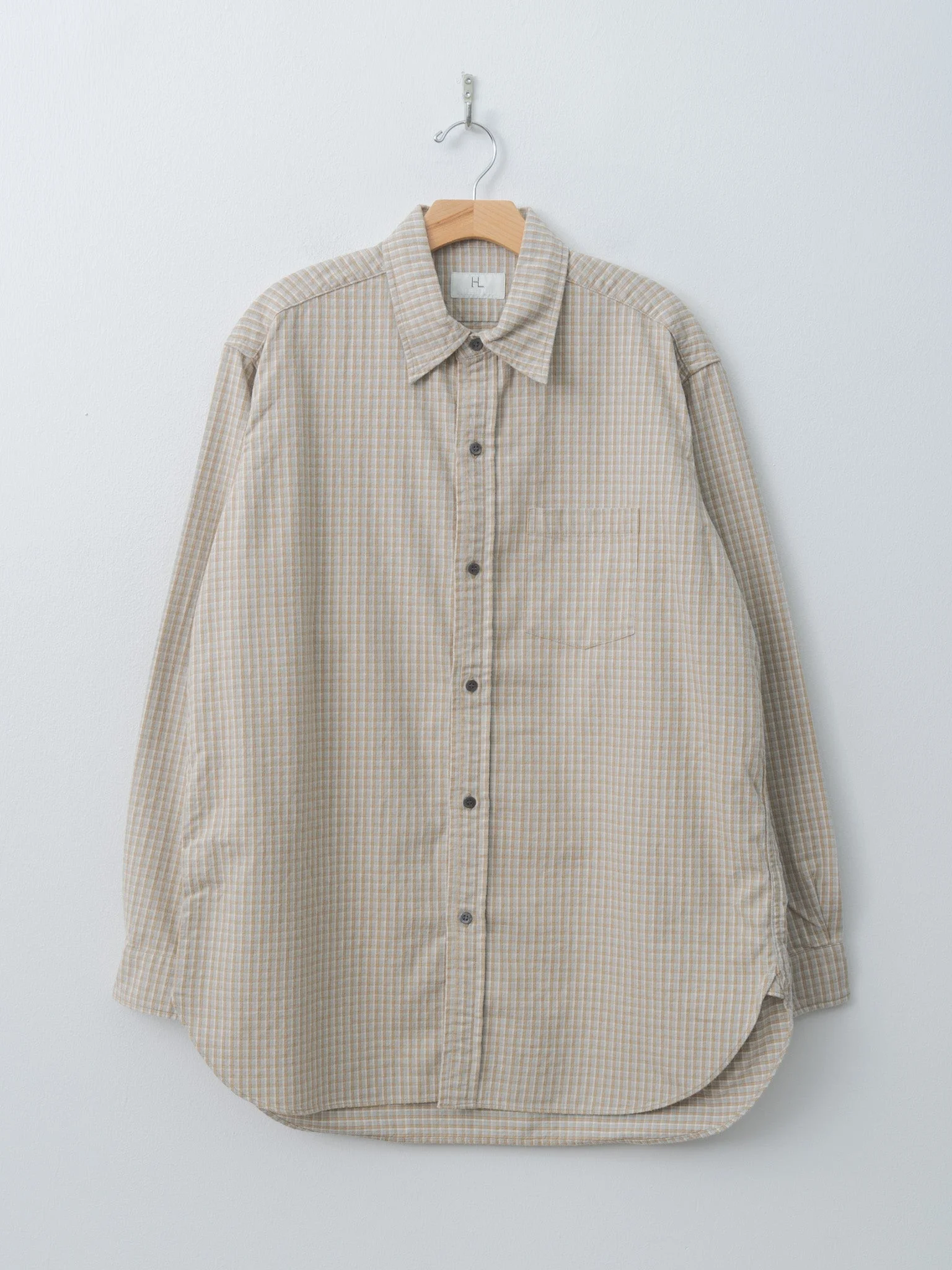 Check Work Shirt - Beige, Khaki - 1