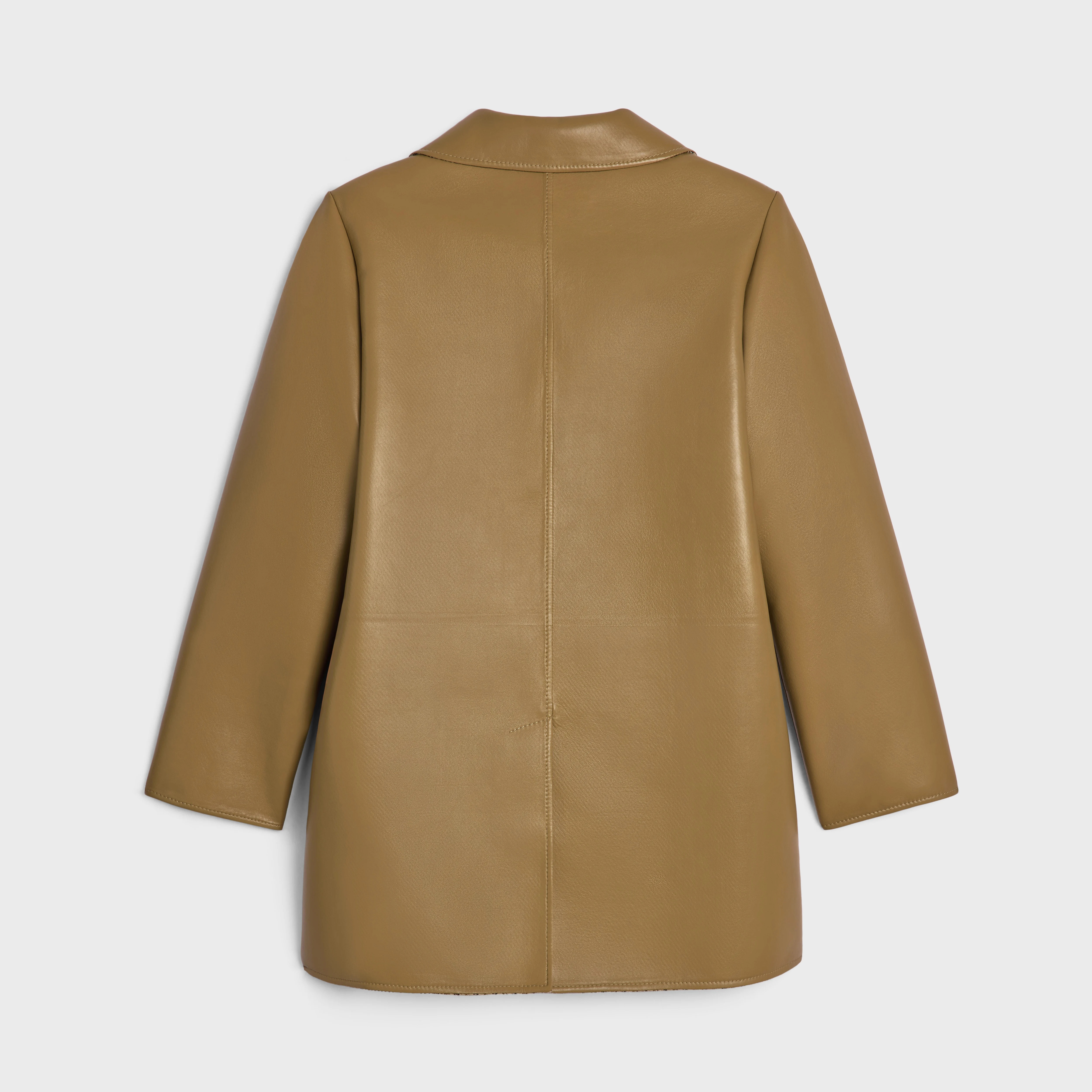 babydoll coat in soft lambskin - 2