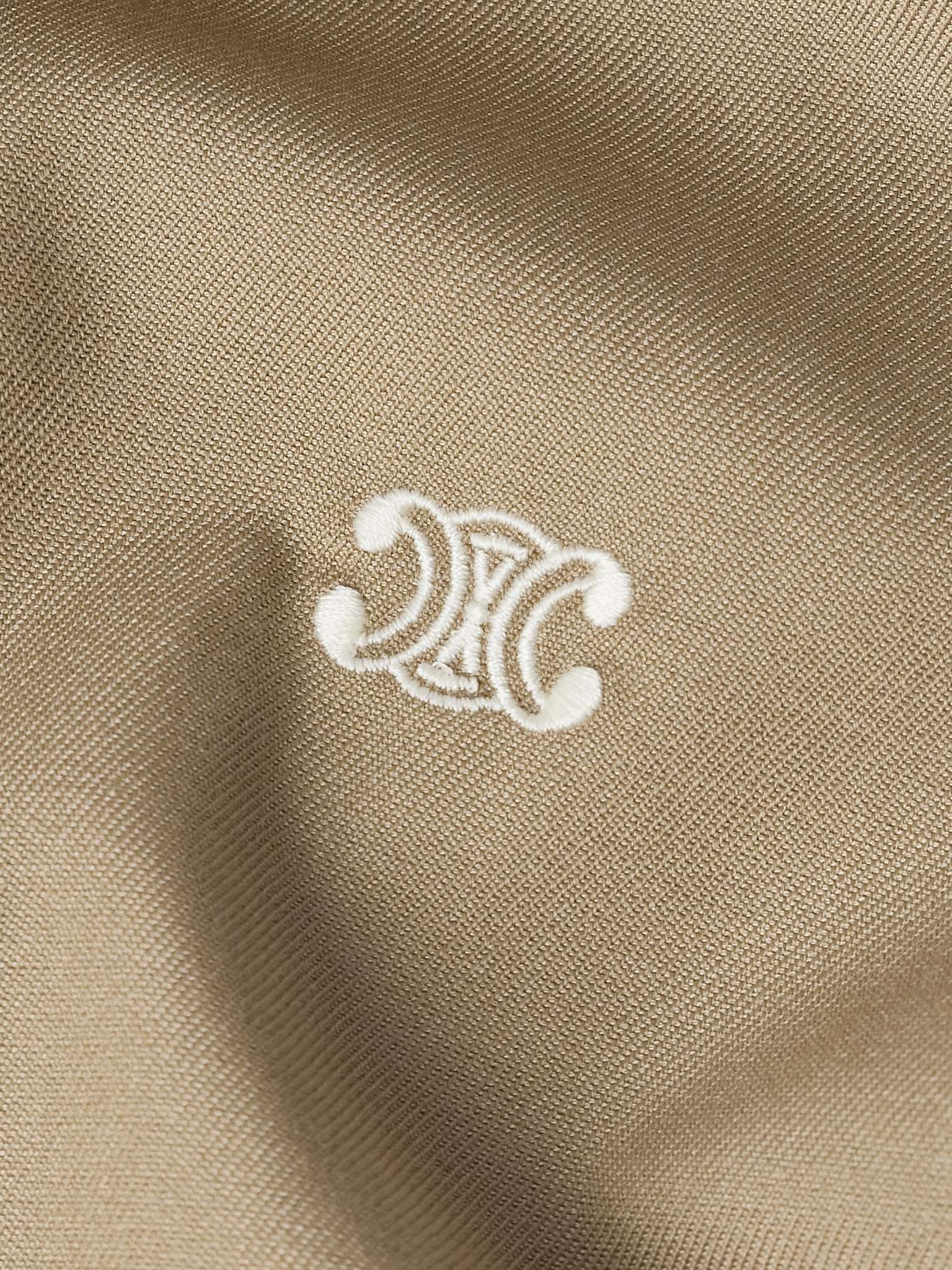Logo-Embroidered Wool and Cotton-Blend Gabardine Blouson Jacket - 6