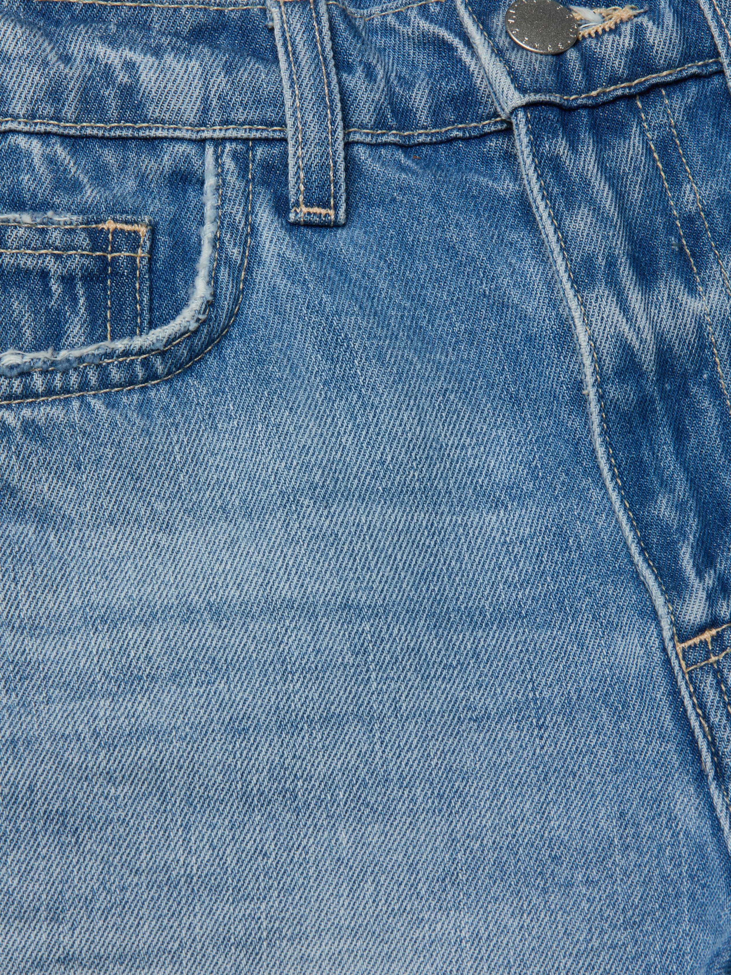 Jazzy Cuffed Denim Short - 3