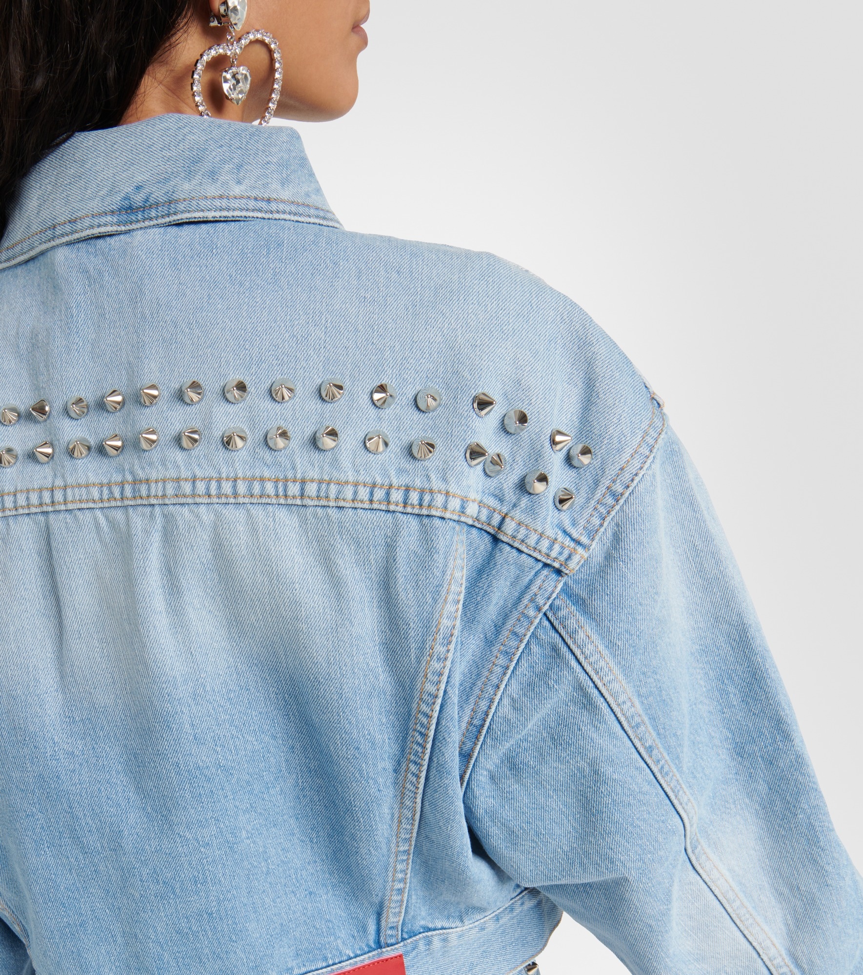 Embellished denim jacket - 5