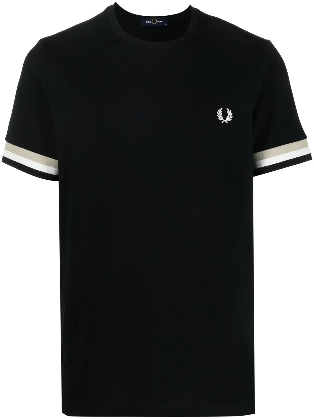 embroidered-logo detail T-shirt - 1