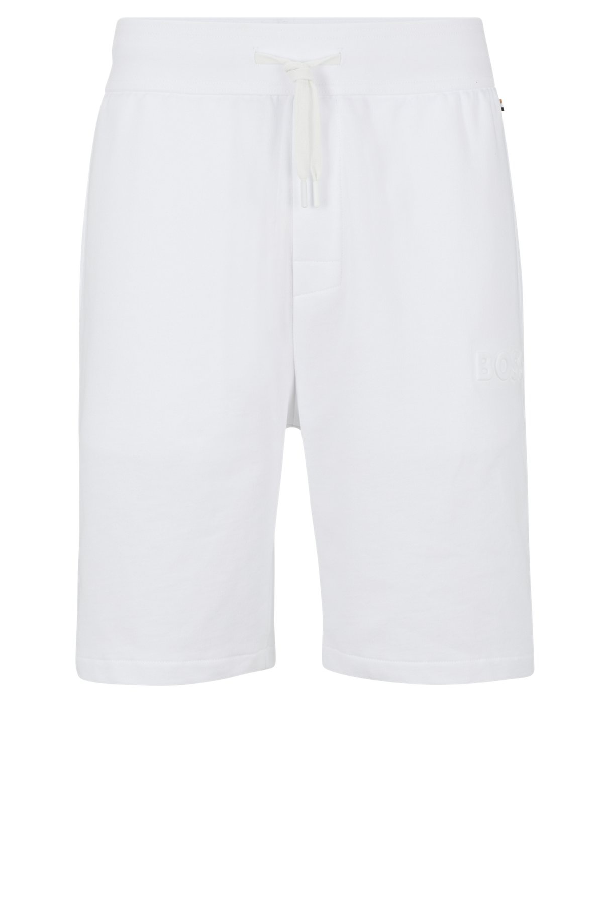 COTTON-TERRY LOUNGEWEAR SHORTS WITH EMBOSSED LOGO - 1
