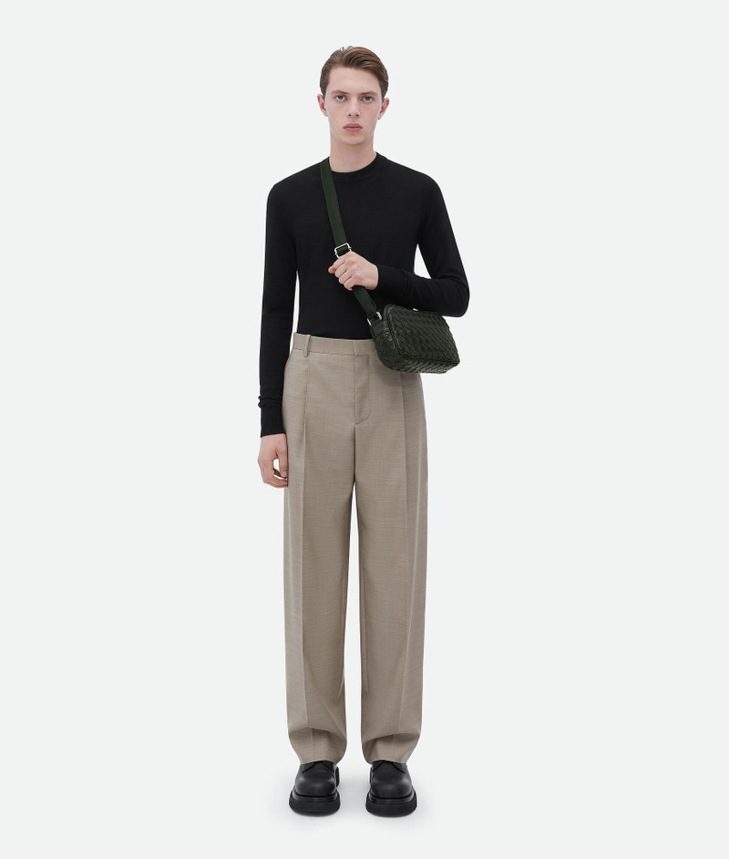 Bottega Veneta small classic intrecciato camera bag outlook