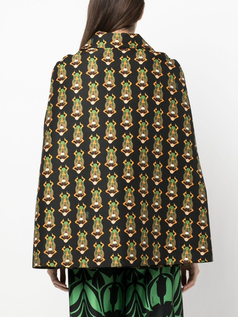 Scarab 인쇄 면 blazer 4