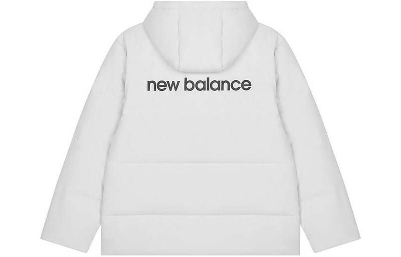 New Balance New Balance Logo Print Down Jacket 'White Black' AMJ23343-GYM outlook