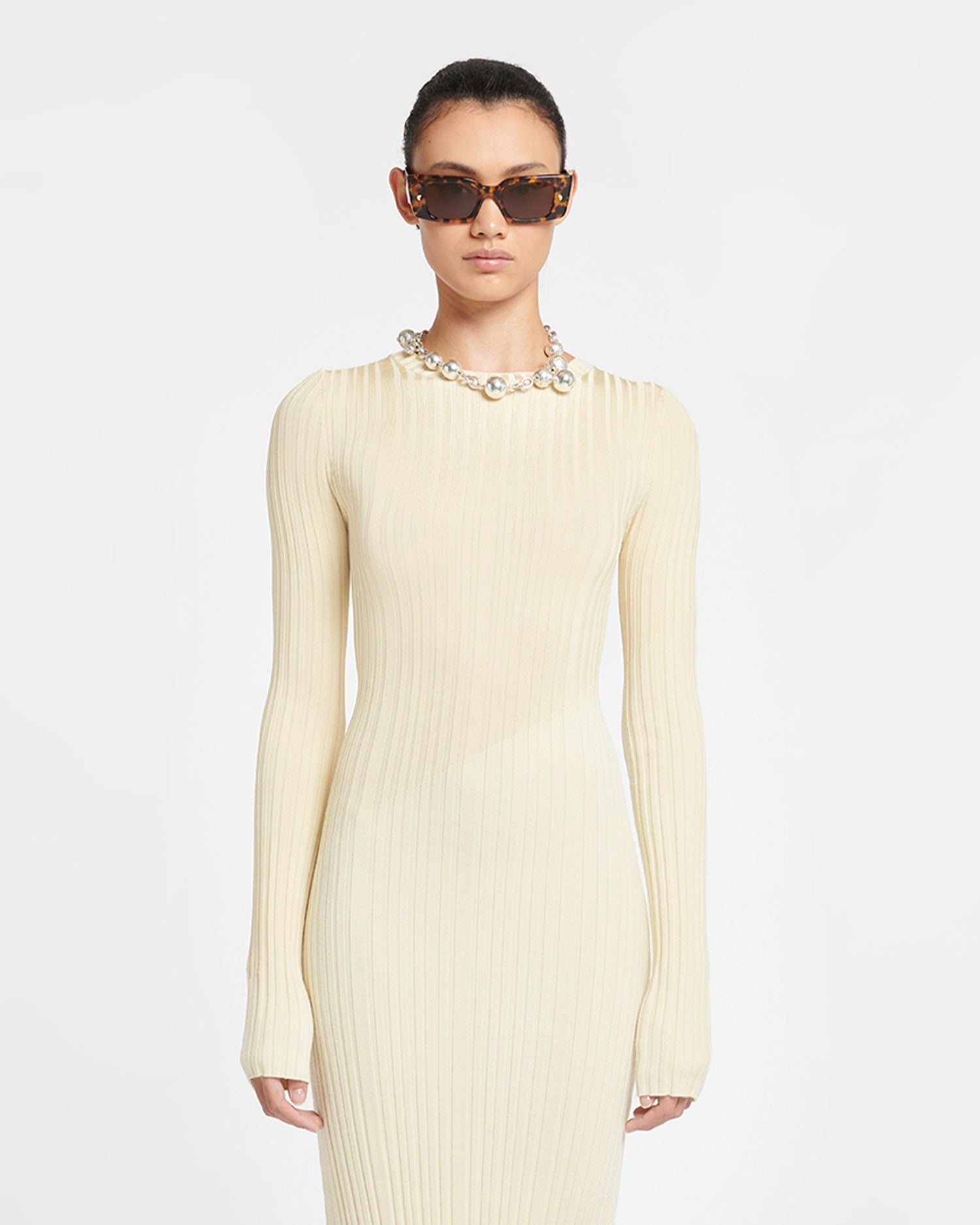 Ribbed Merino Wool Dress - 3