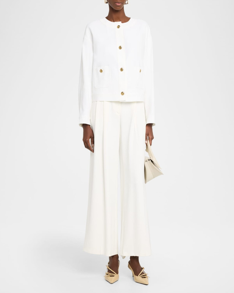 Max Mara Studio Kiwi Button-Down Cotton Jacket outlook